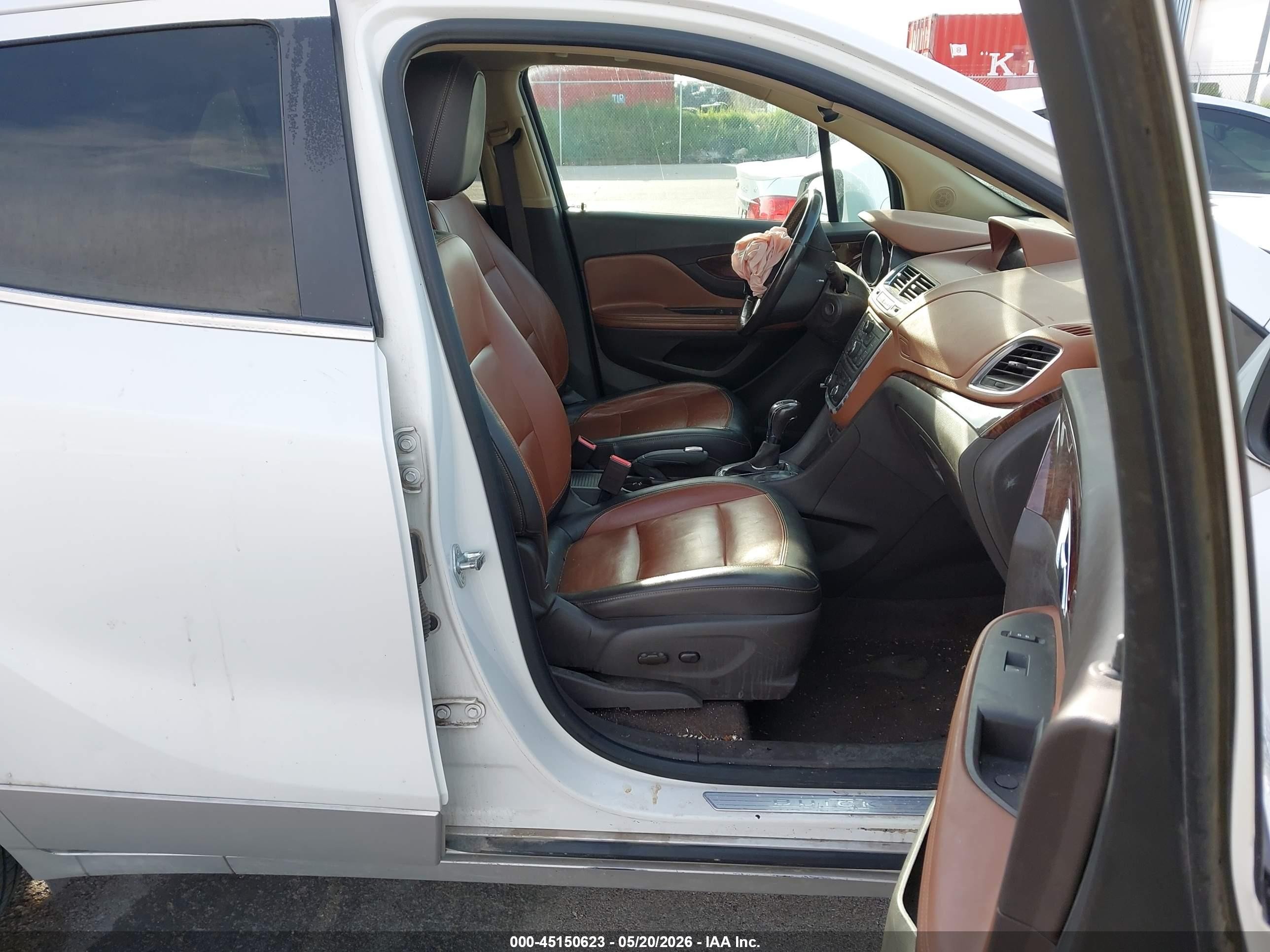 2014 Buick Encore Premium White vin: KL4CJHSB2EB567050