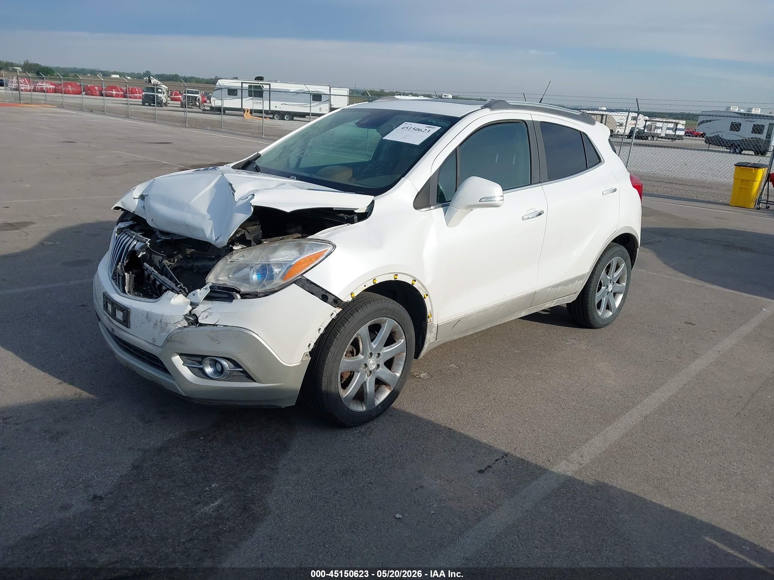 2014 Buick Encore Premium White vin: KL4CJHSB2EB567050