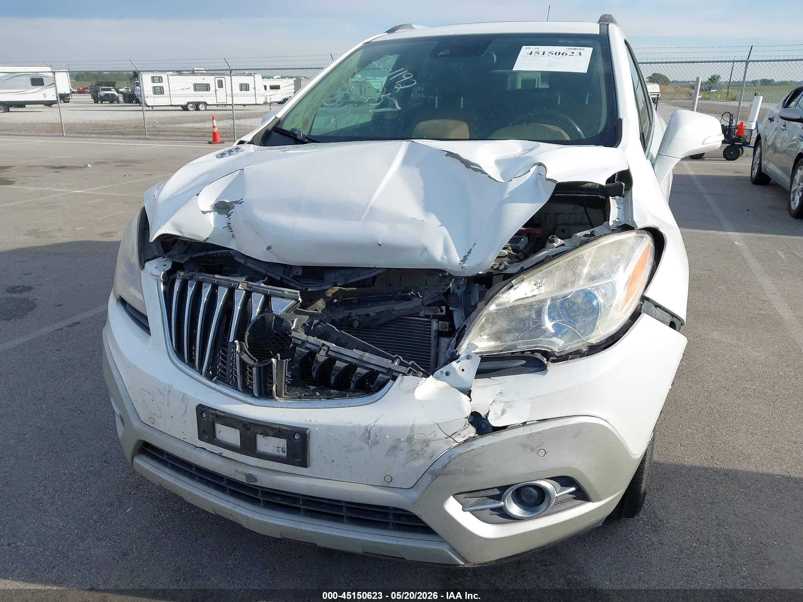 2014 Buick Encore Premium White vin: KL4CJHSB2EB567050
