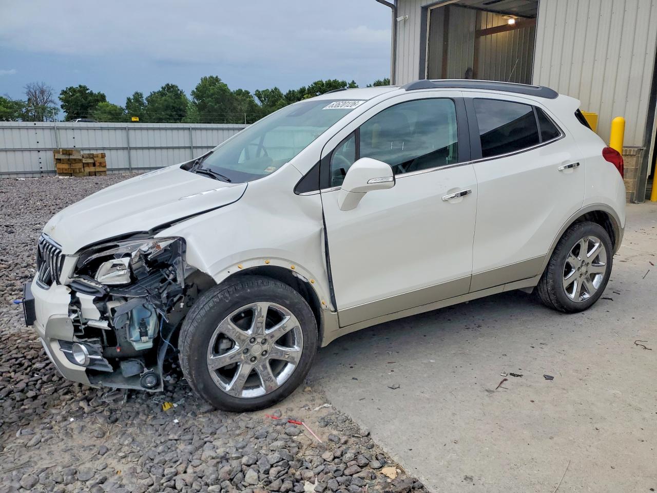 2015 Buick Encore Premium White vin: KL4CJHSB3FB038045