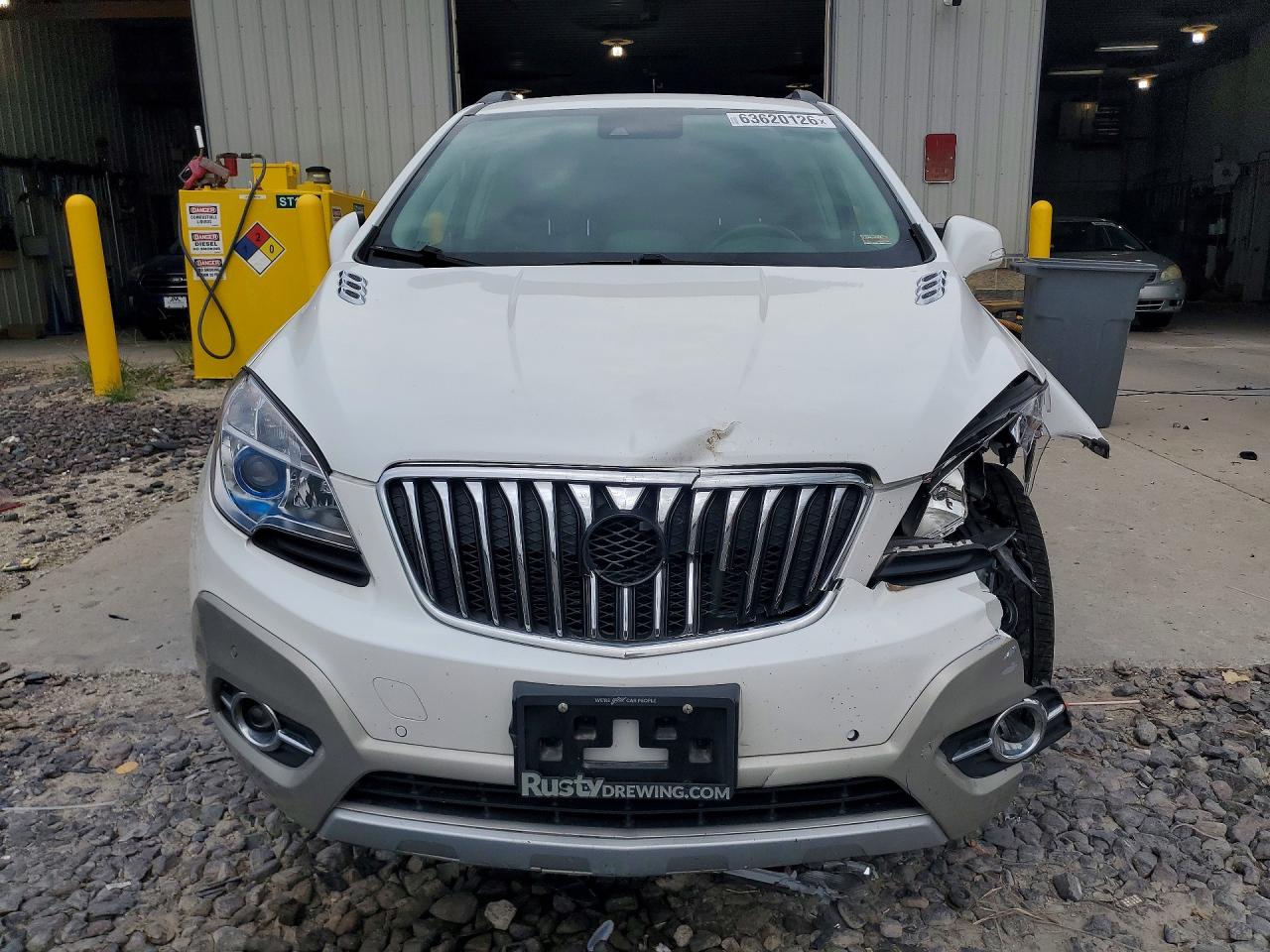 2015 Buick Encore Premium White vin: KL4CJHSB3FB038045