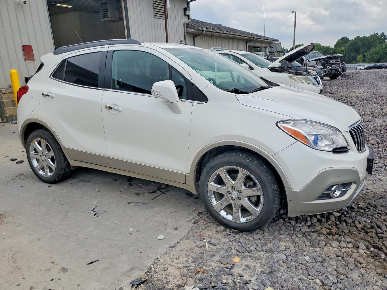 2015 Buick Encore Premium White vin: KL4CJHSB3FB038045