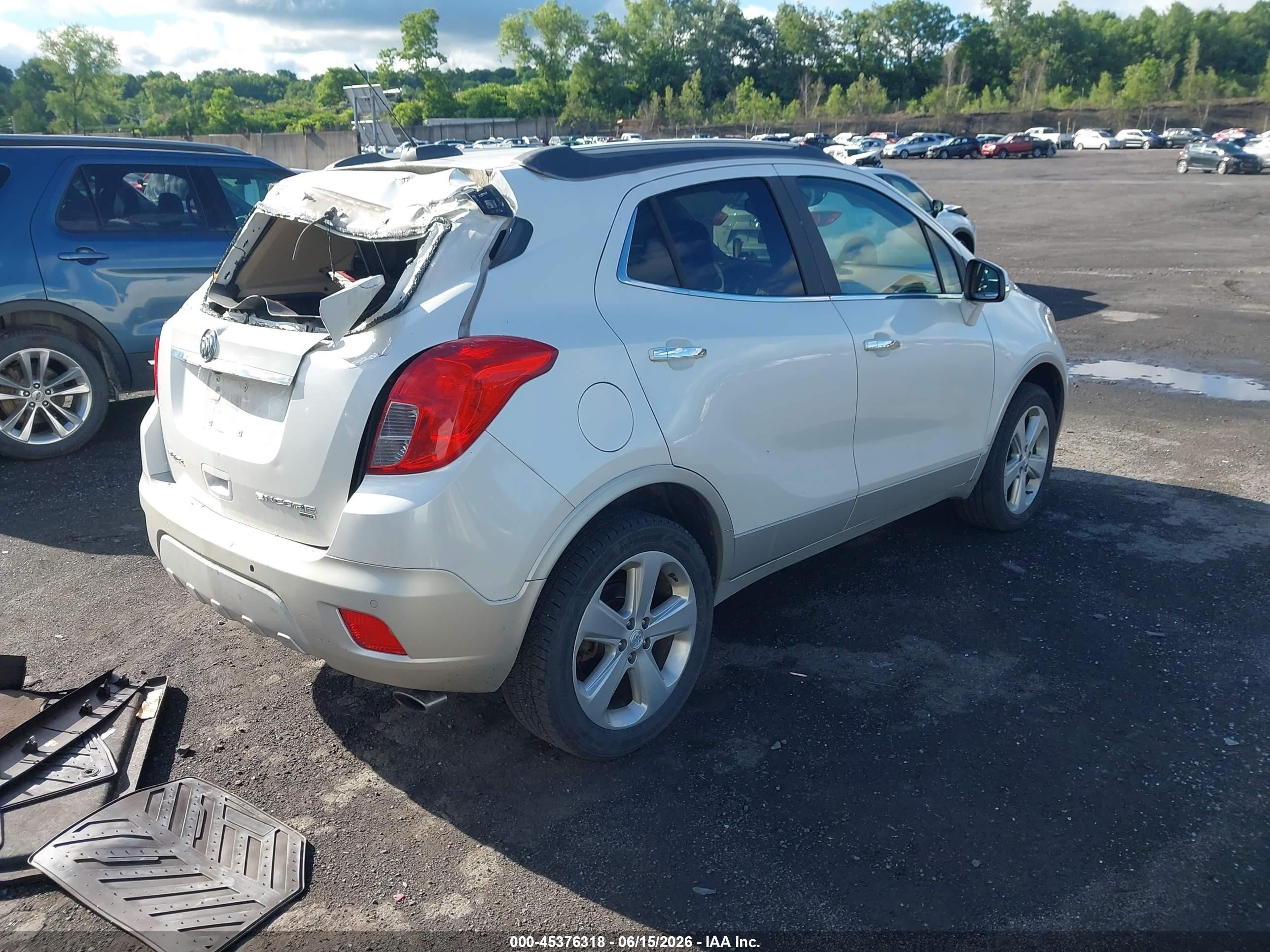 2015 Buick Encore Premium White vin: KL4CJHSB3FB142597