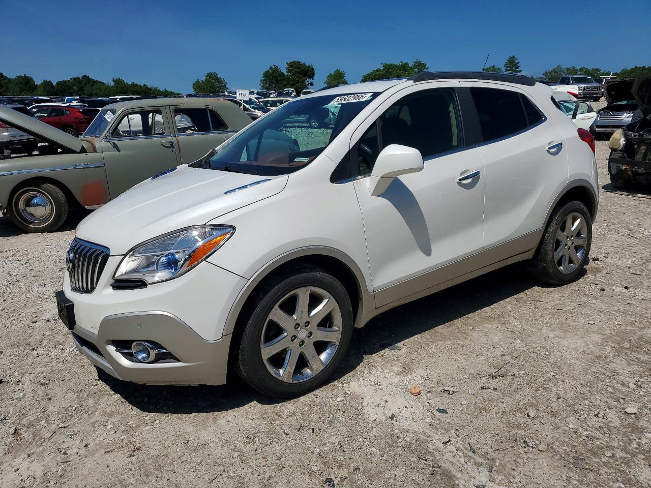 2013 Buick Encore Premium White vin: KL4CJHSB4DB106494