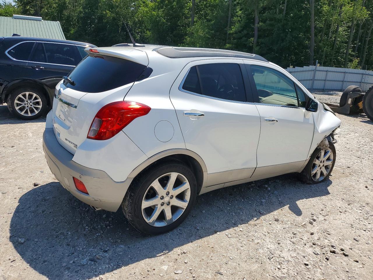 2013 Buick Encore Premium White vin: KL4CJHSB4DB106494