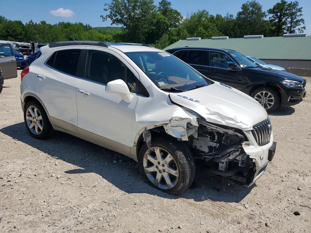 2013 Buick Encore Premium White vin: KL4CJHSB4DB106494