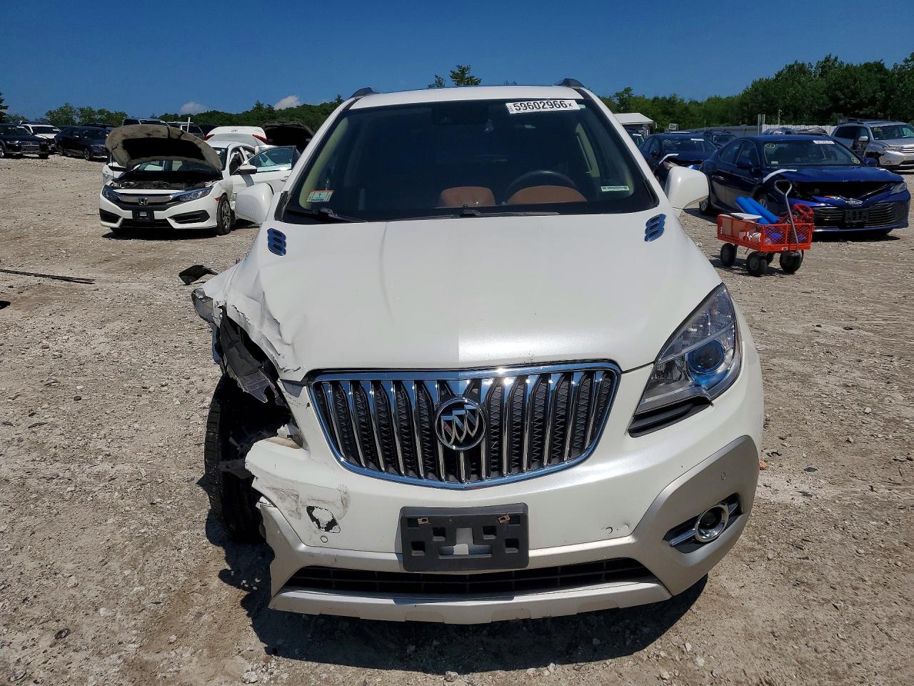 2013 Buick Encore Premium White vin: KL4CJHSB4DB106494