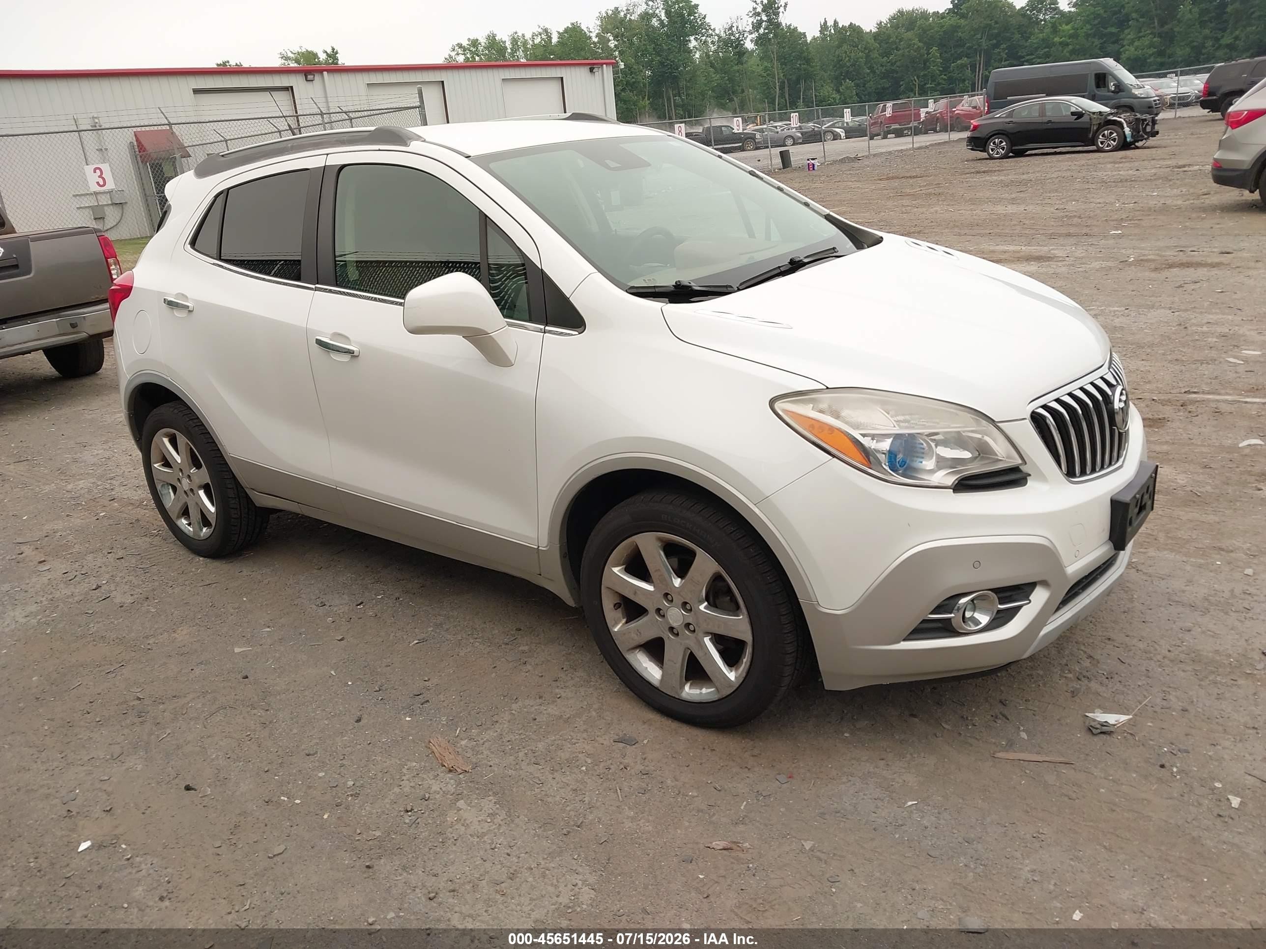 2013 Buick Encore Premium Белый vin: KL4CJHSB4DB197024