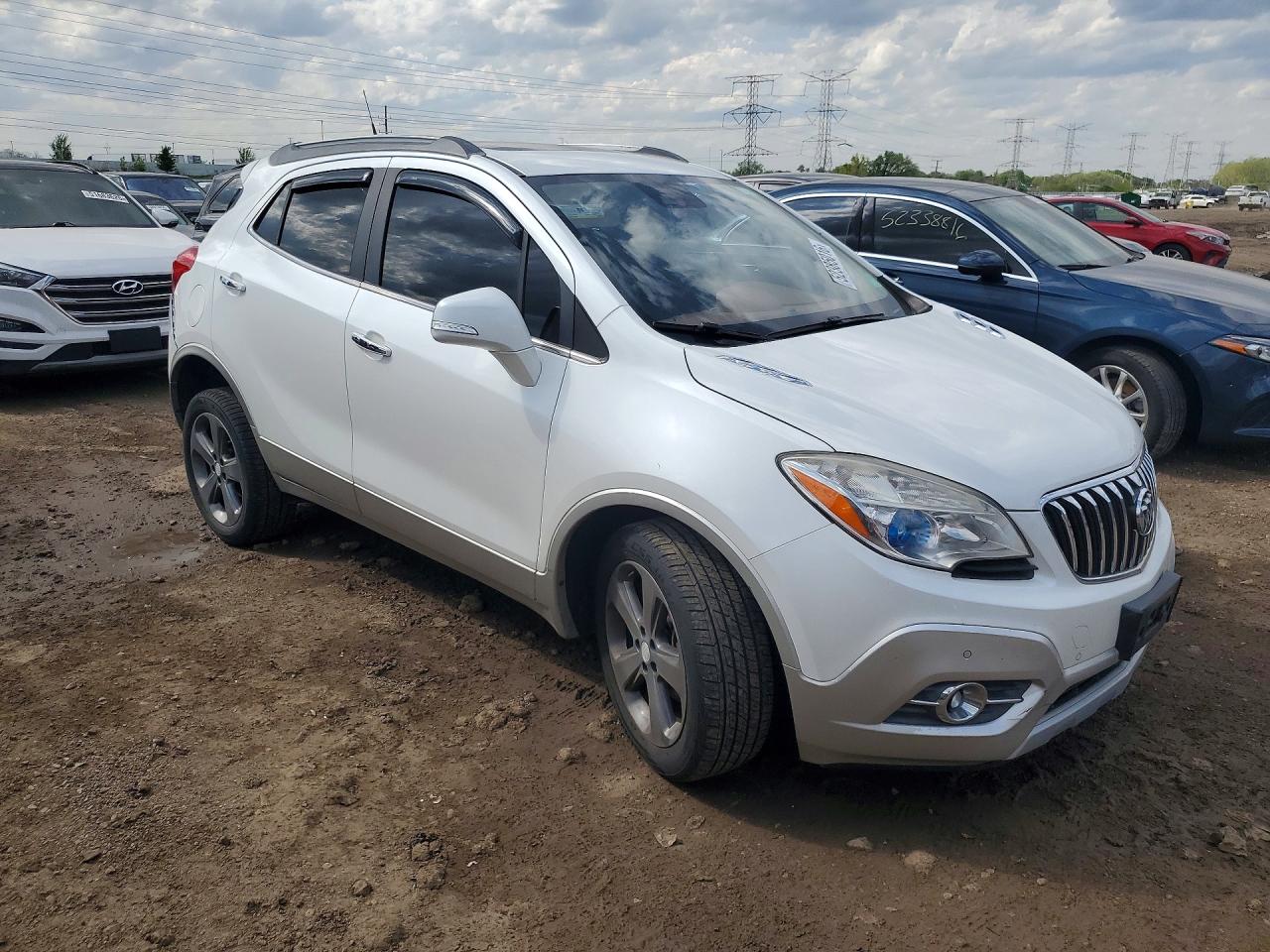 2014 Buick Encore Premium White vin: KL4CJHSB4EB534633