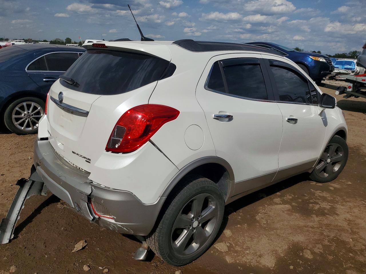2014 Buick Encore Premium White vin: KL4CJHSB4EB534633
