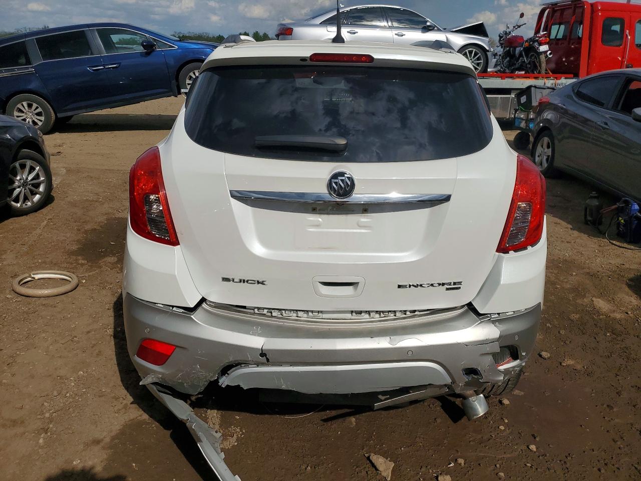 2014 Buick Encore Premium White vin: KL4CJHSB4EB534633