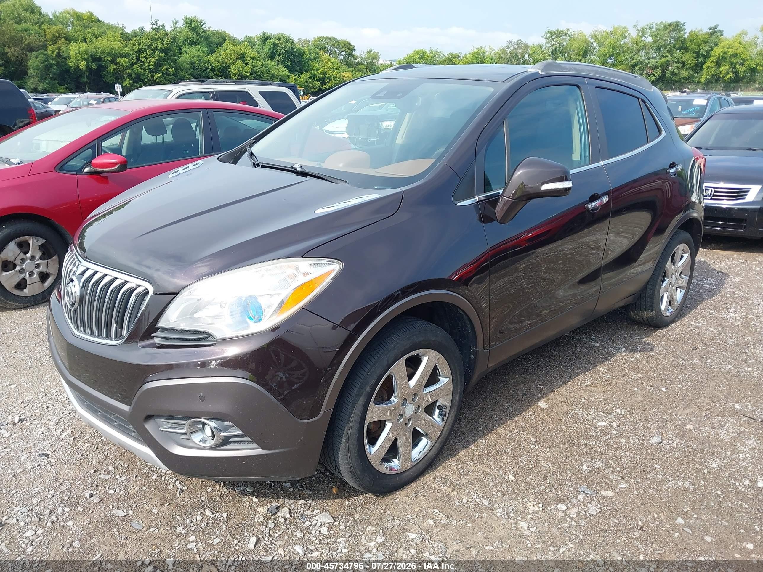 2014 Buick Encore Premium Burgundy vin: KL4CJHSB4EB605183
