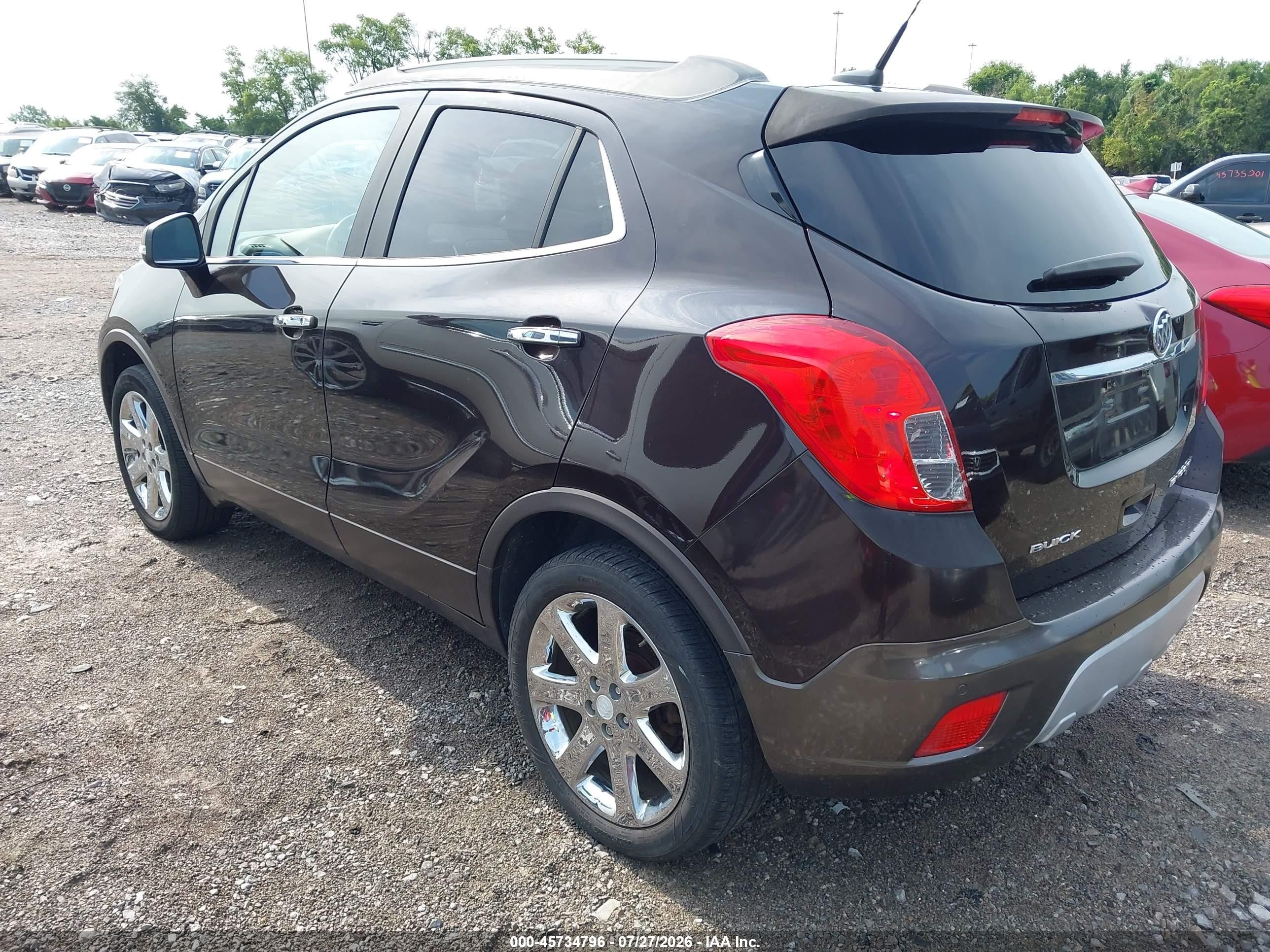 2014 Buick Encore Premium Burgundy vin: KL4CJHSB4EB605183