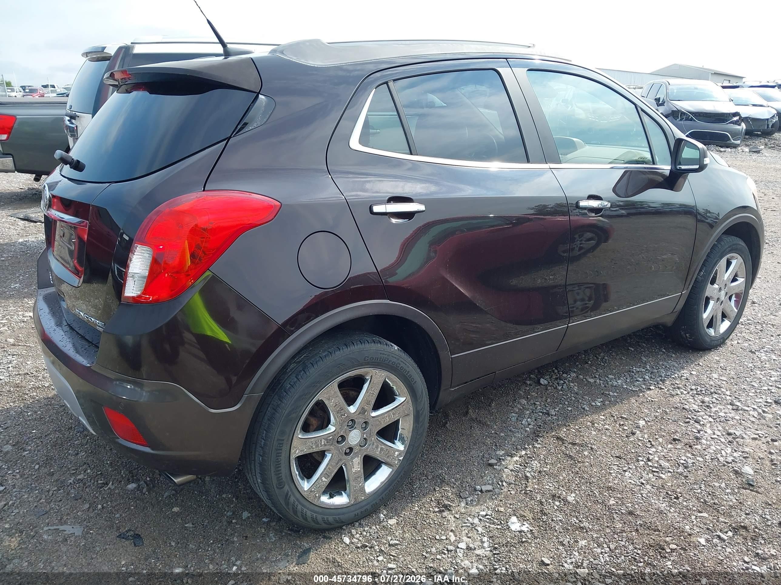 2014 Buick Encore Premium Burgundy vin: KL4CJHSB4EB605183