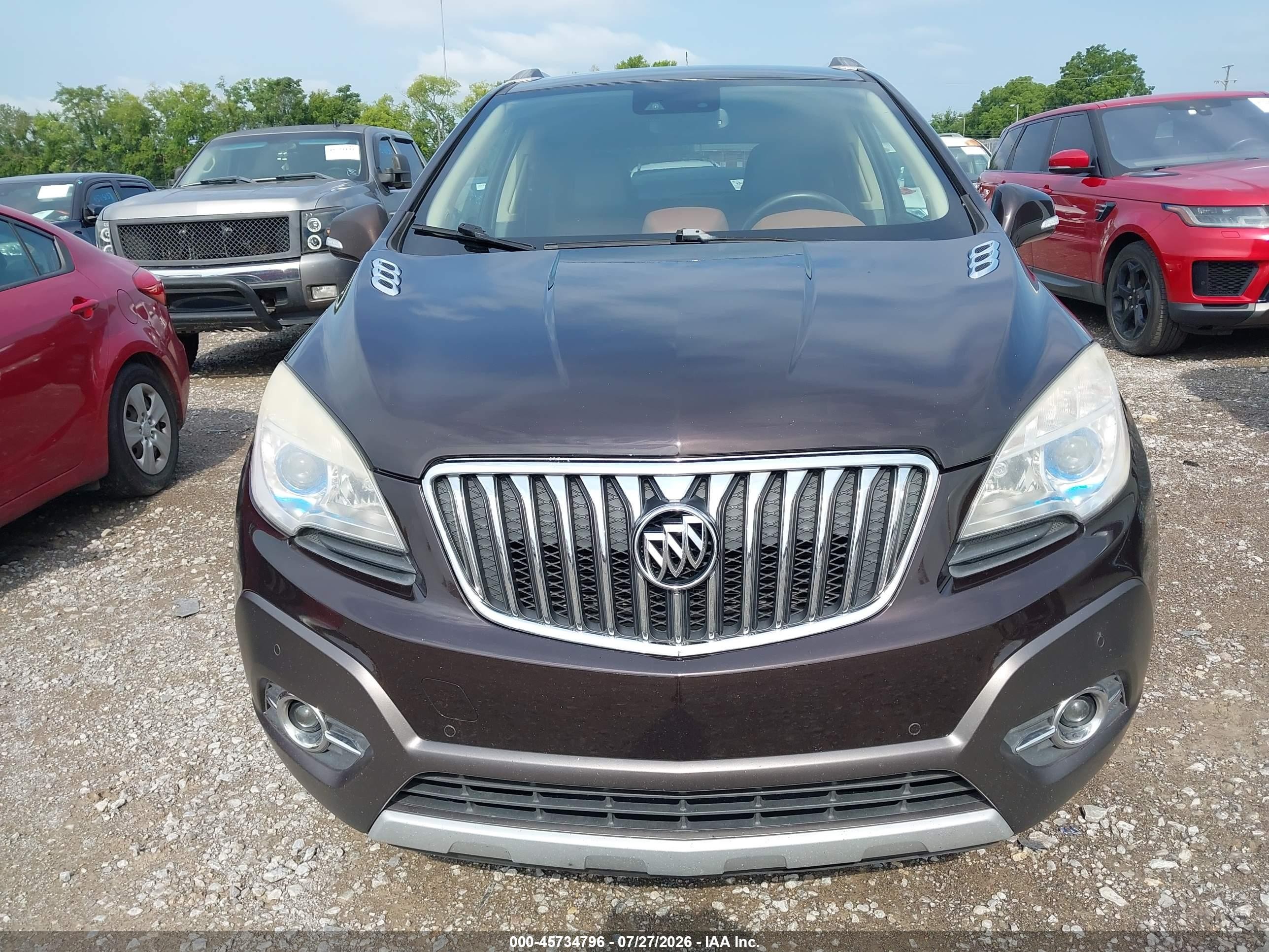 2014 Buick Encore Premium Burgundy vin: KL4CJHSB4EB605183