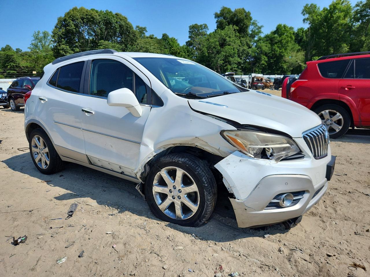2013 Buick Encore Premium White vin: KL4CJHSB5DB103751
