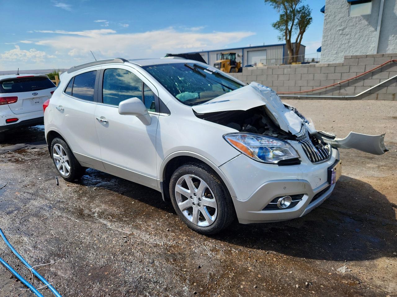 2013 Buick Encore Premium White vin: KL4CJHSB5DB211271