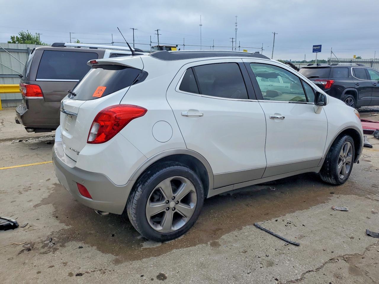 2013 Buick Encore Premium White vin: KL4CJHSB7DB206332