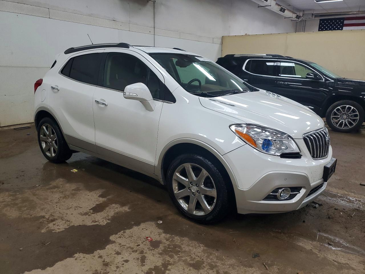 2014 Buick Encore Premium White vin: KL4CJHSB7EB746541