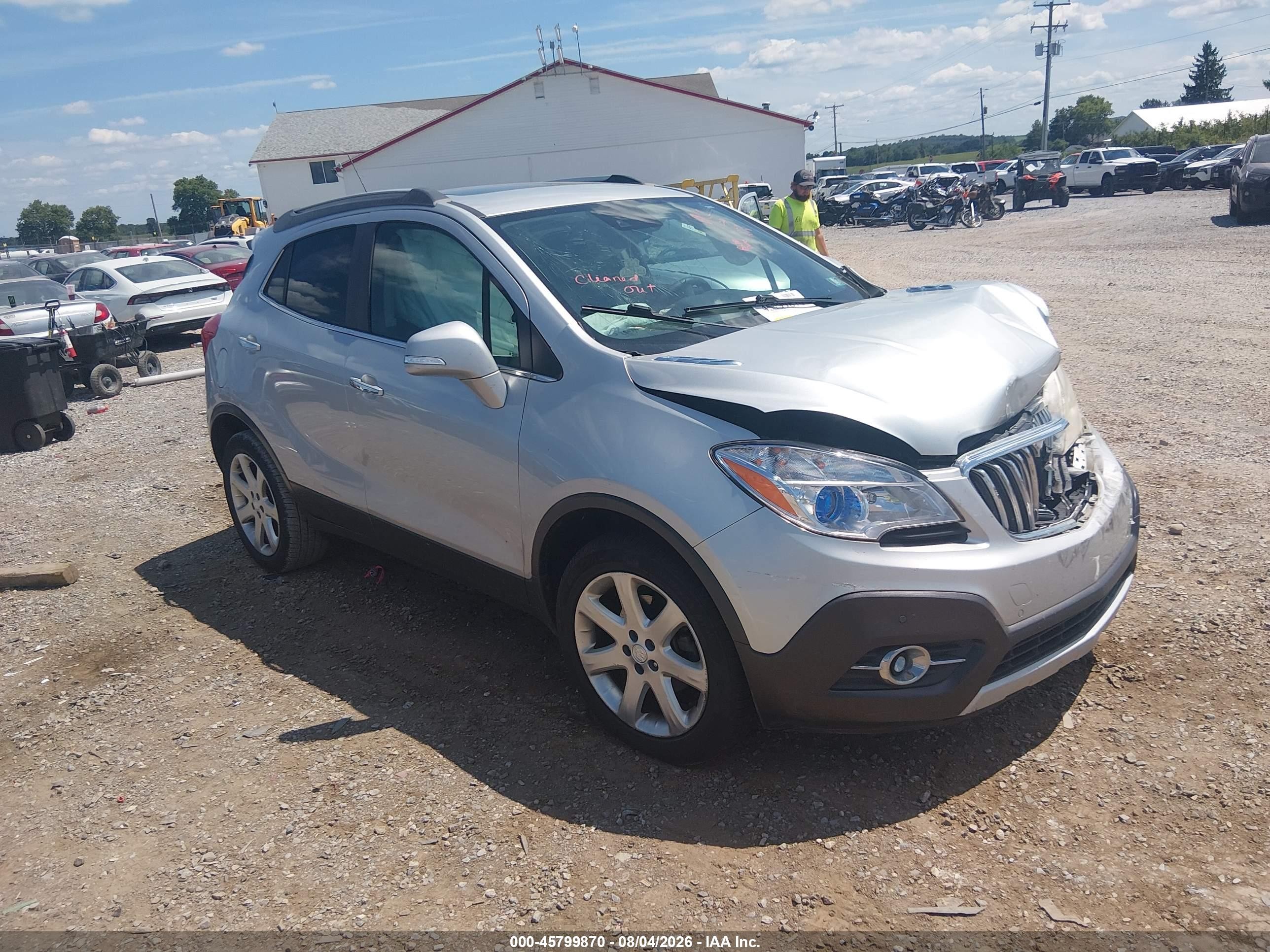 2015 Buick Encore Premium Gray vin: KL4CJHSB9FB265286