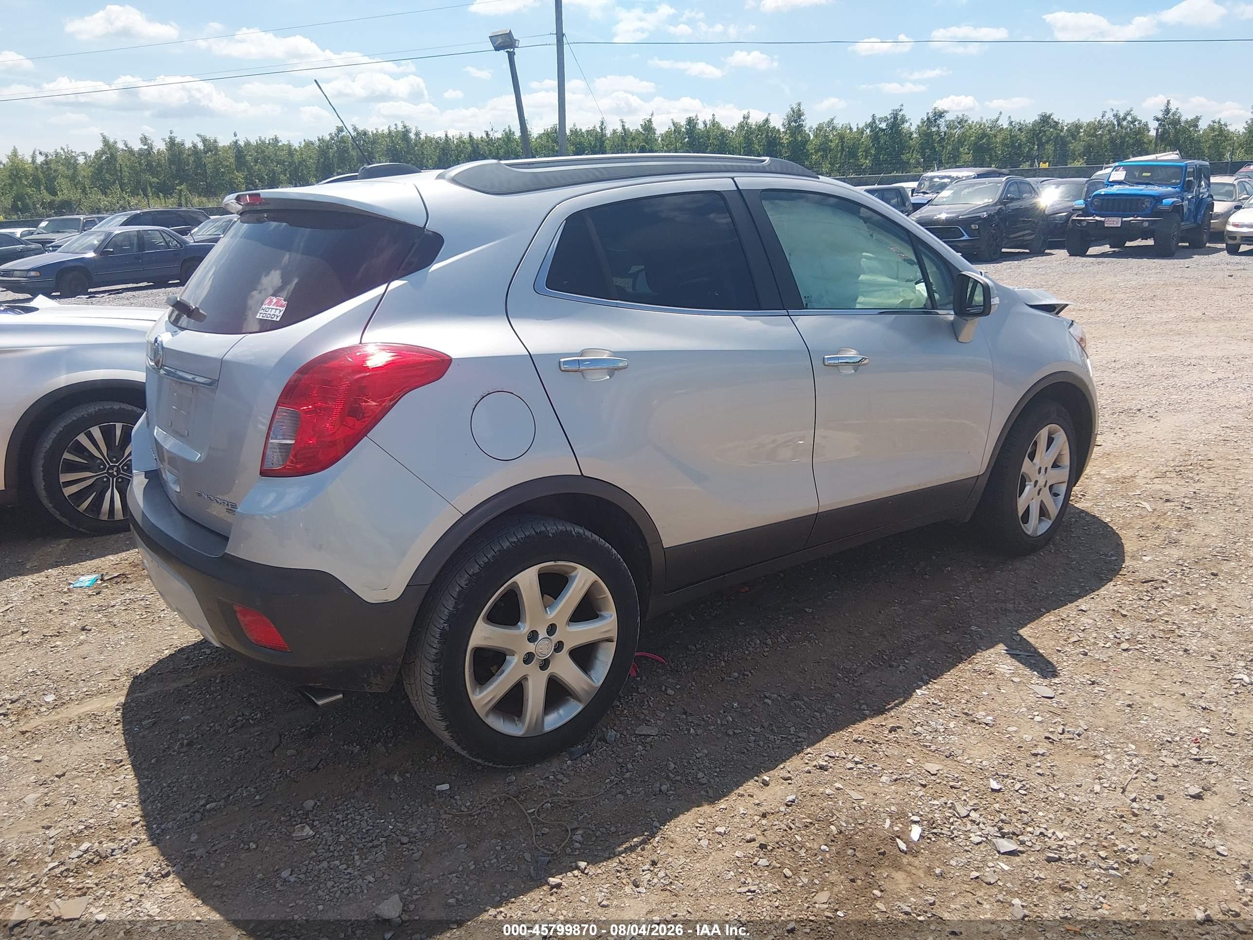 2015 Buick Encore Premium Gray vin: KL4CJHSB9FB265286