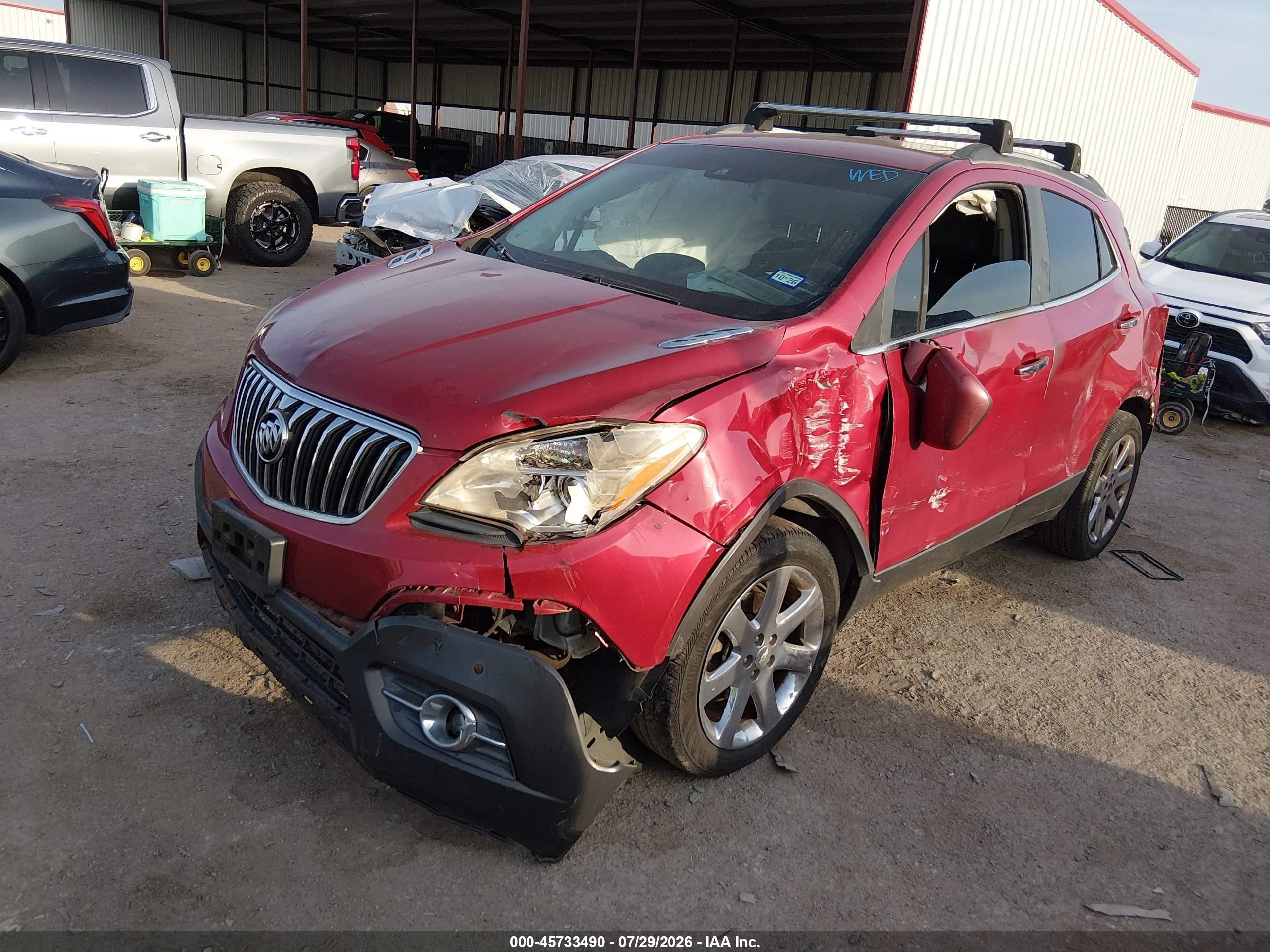 2013 Buick Encore Premium Red vin: KL4CJHSBXDB211167