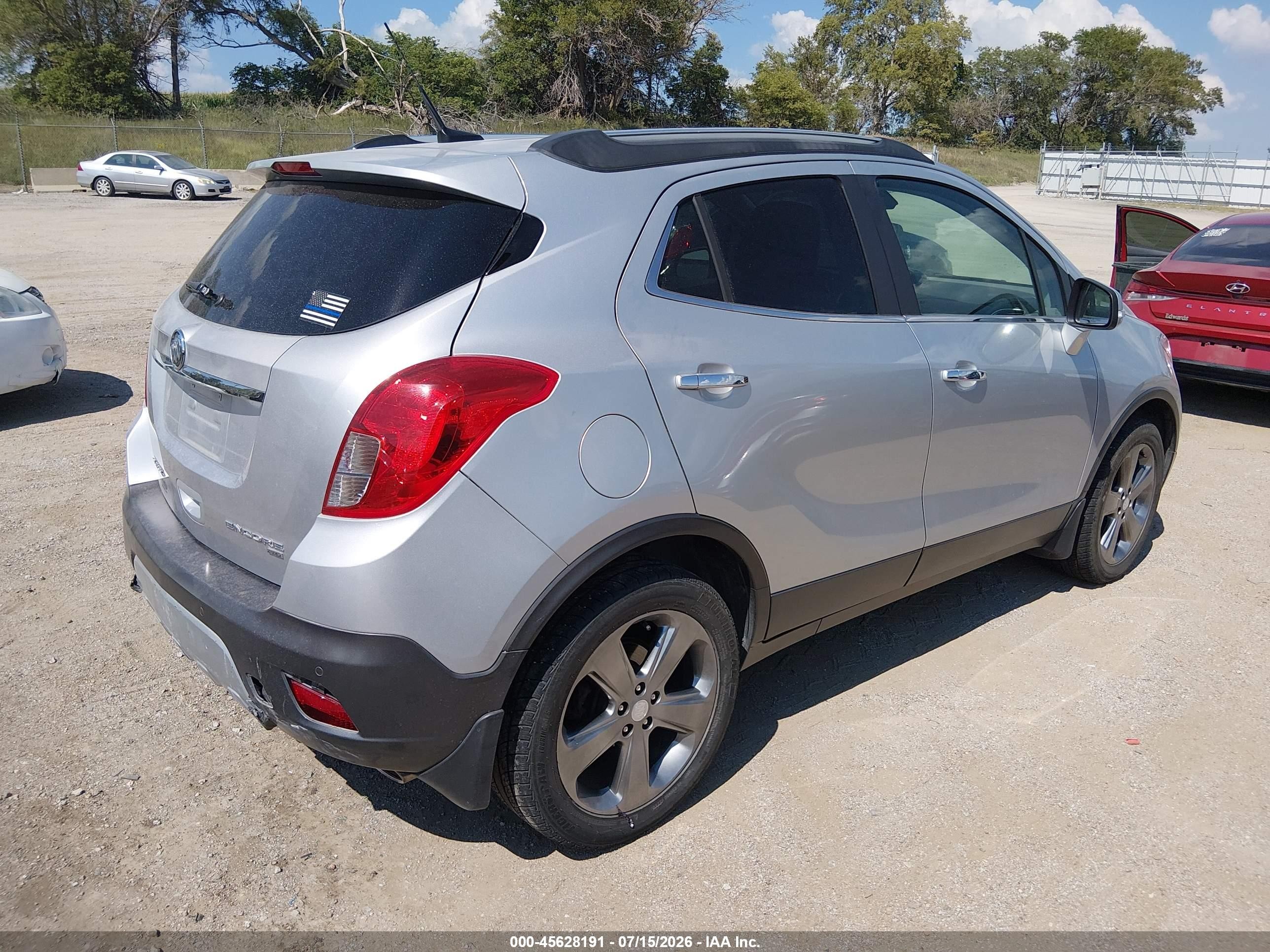 2014 Buick Encore Premium Silver vin: KL4CJHSBXEB621811