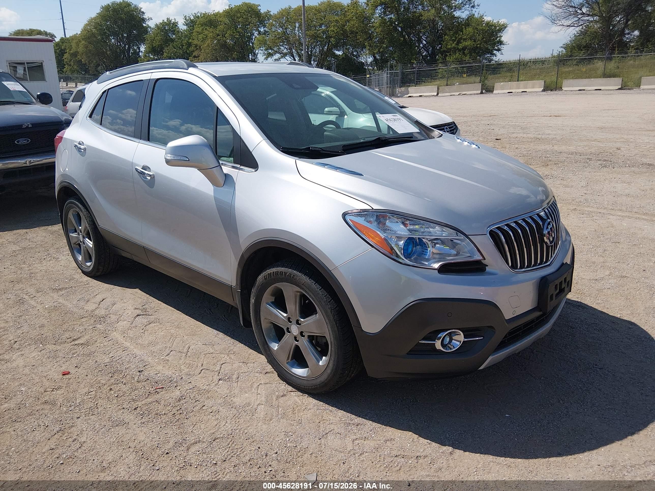 2014 Buick Encore Premium Silver vin: KL4CJHSBXEB621811