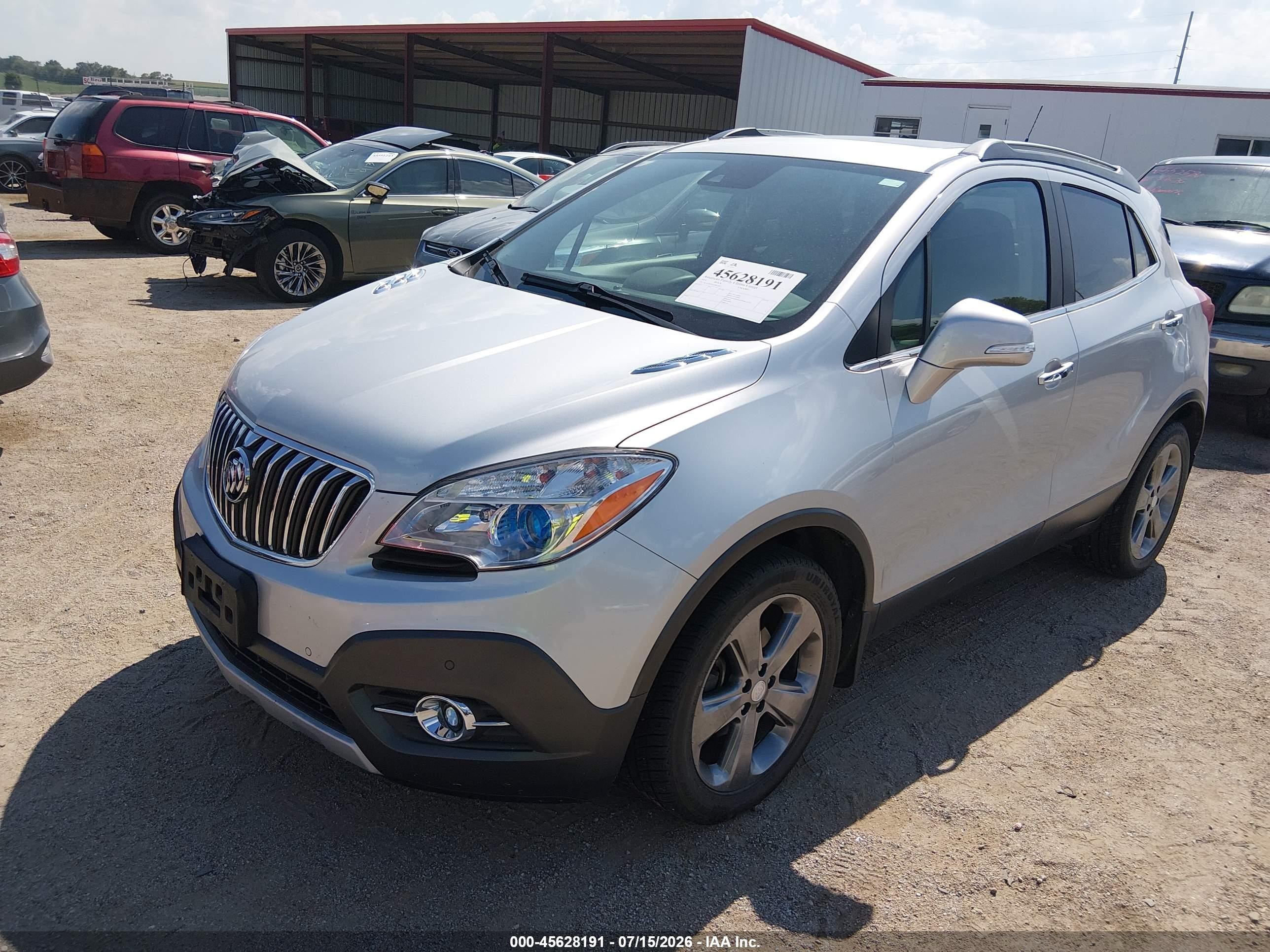 2014 Buick Encore Premium Silver vin: KL4CJHSBXEB621811