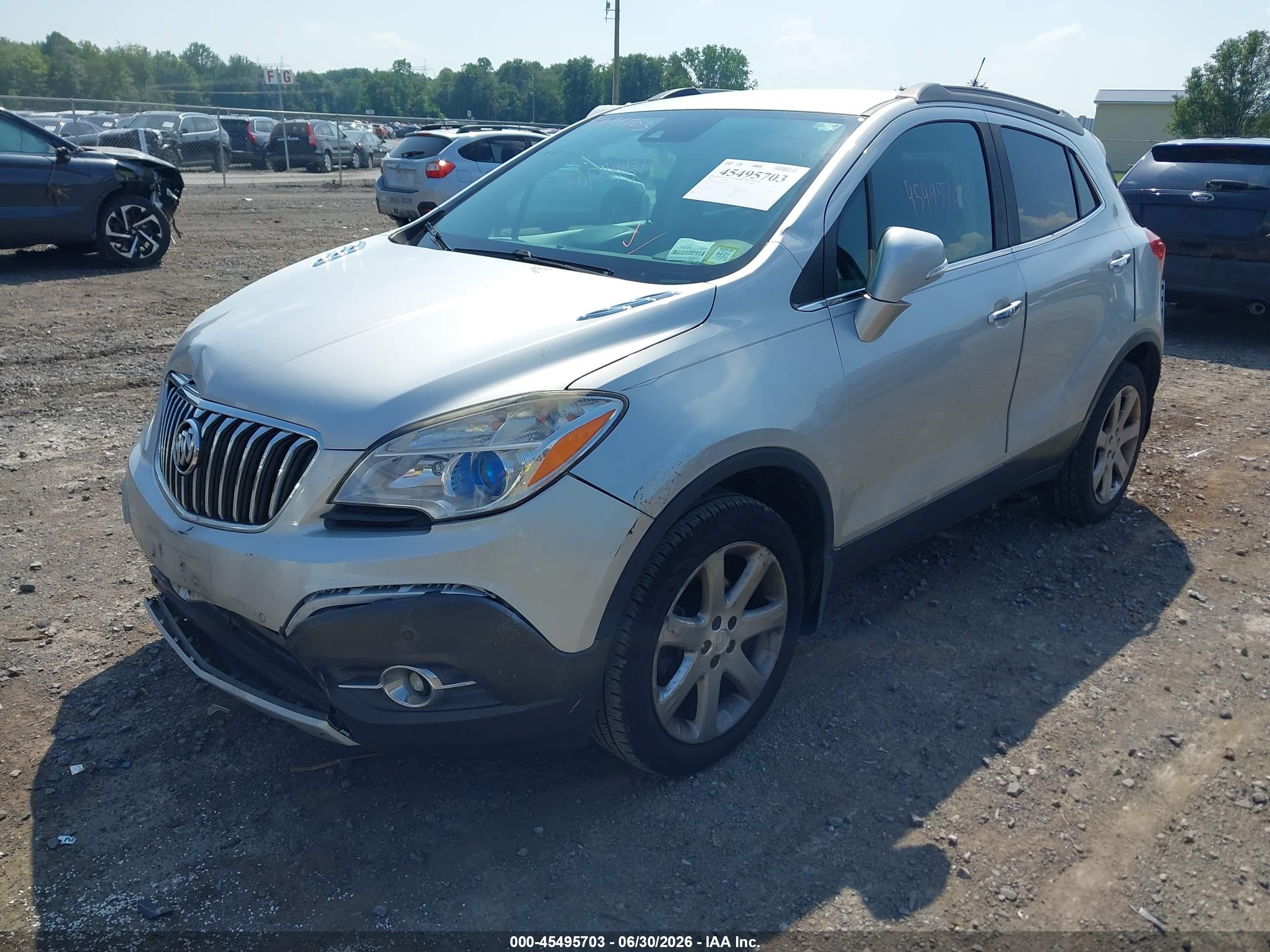 2015 Buick Encore Premium Серебряный vin: KL4CJHSBXFB133640