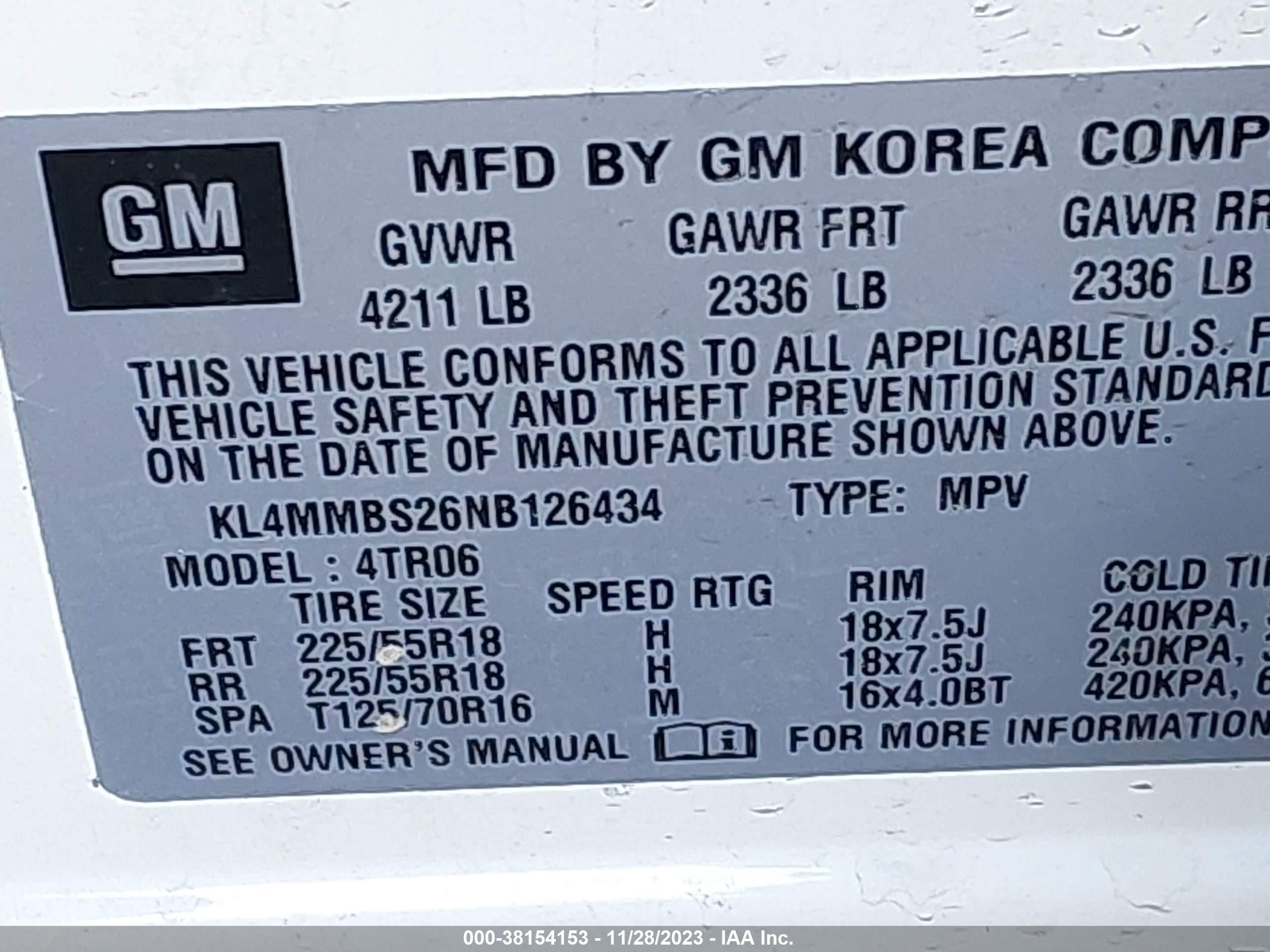 2022 Buick Encore Gx Fwd Preferred Белый vin: KL4MMBS26NB126434