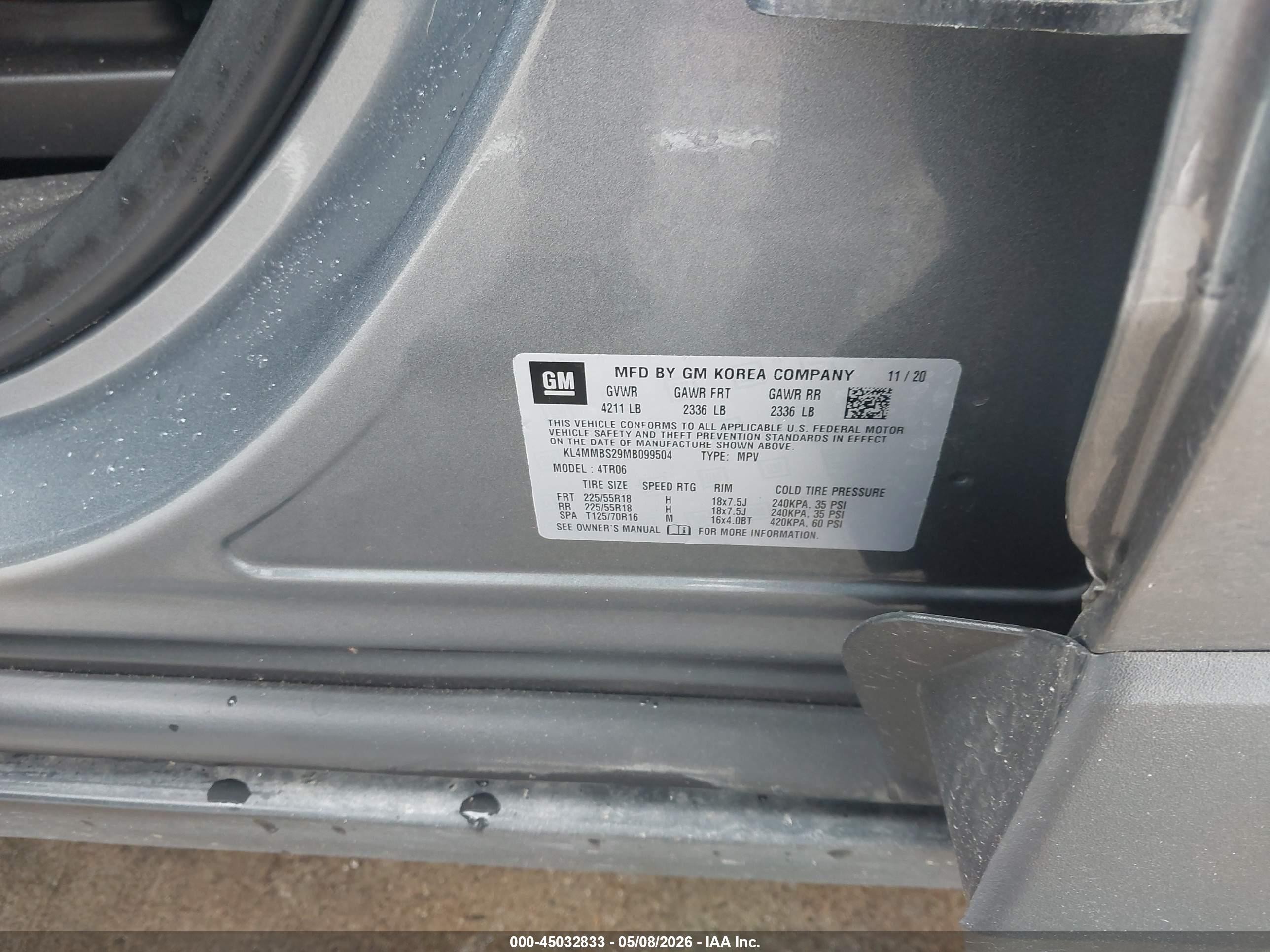 2021 Buick Encore Gx Fwd Preferred Gray vin: KL4MMBS29MB099504