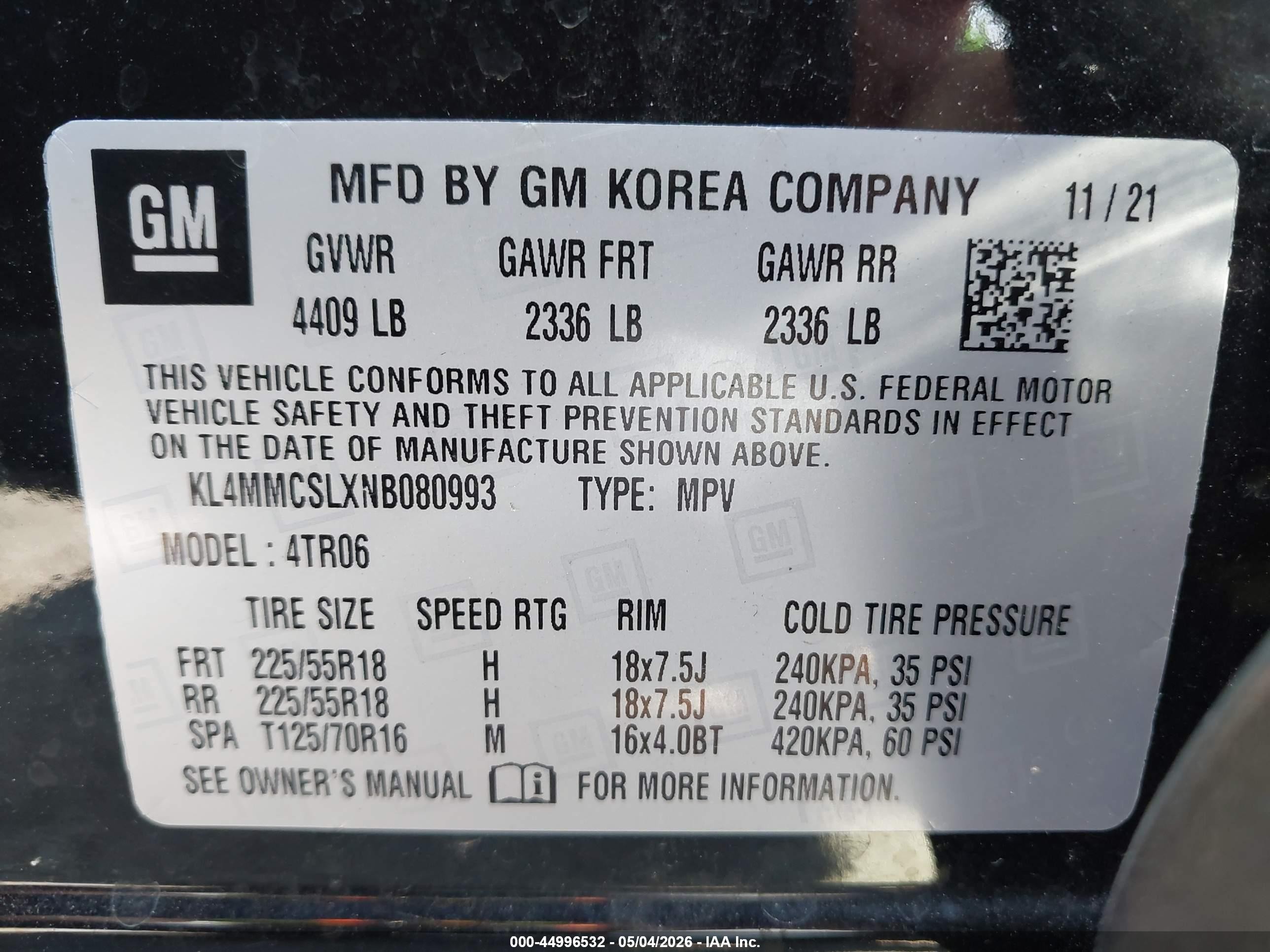 2022 Buick Encore Gx Awd Preferred Black vin: KL4MMCSLXNB080993