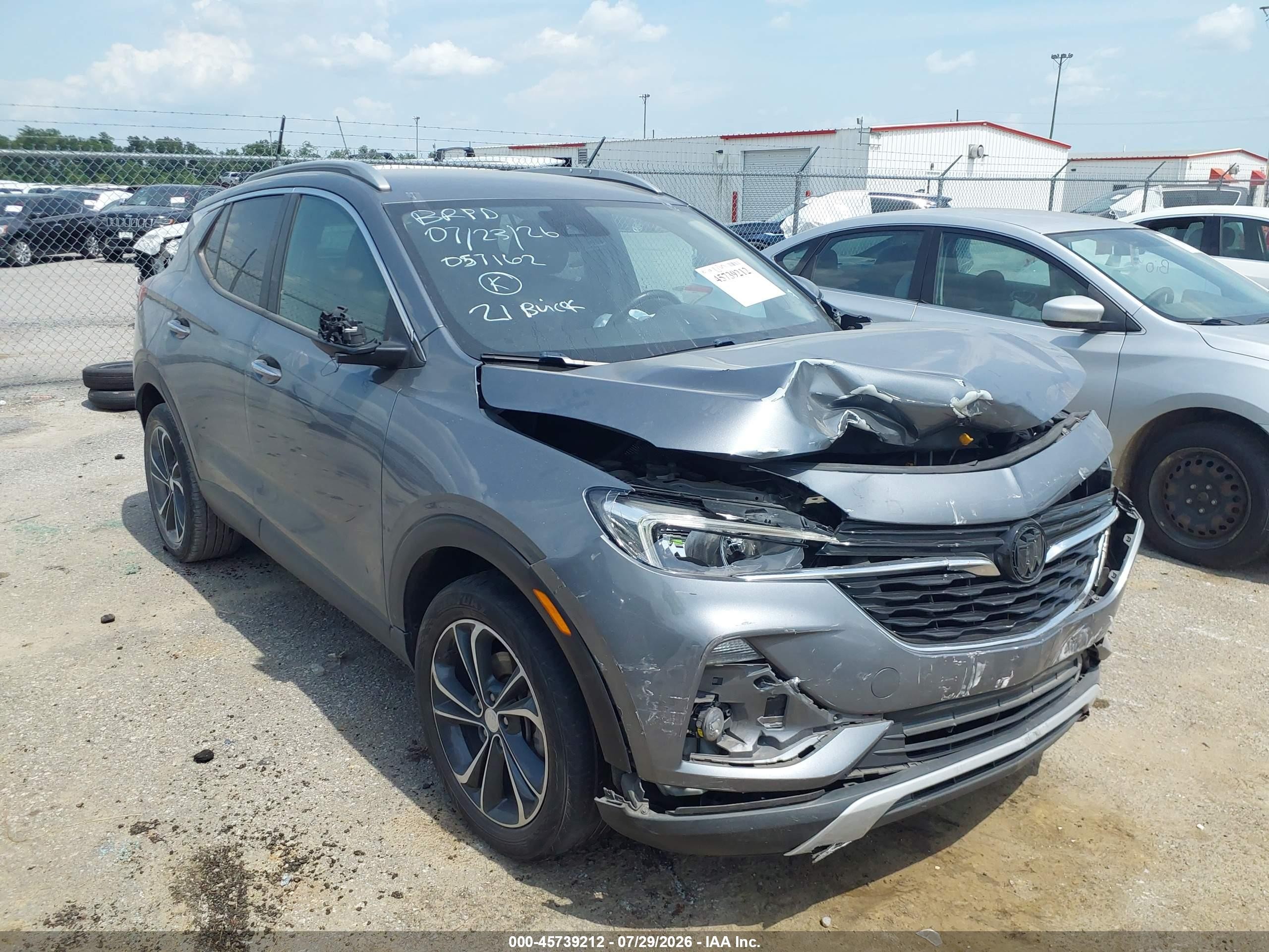 2021 Buick Encore Gx Fwd Select Gray vin: KL4MMDS21MB057162