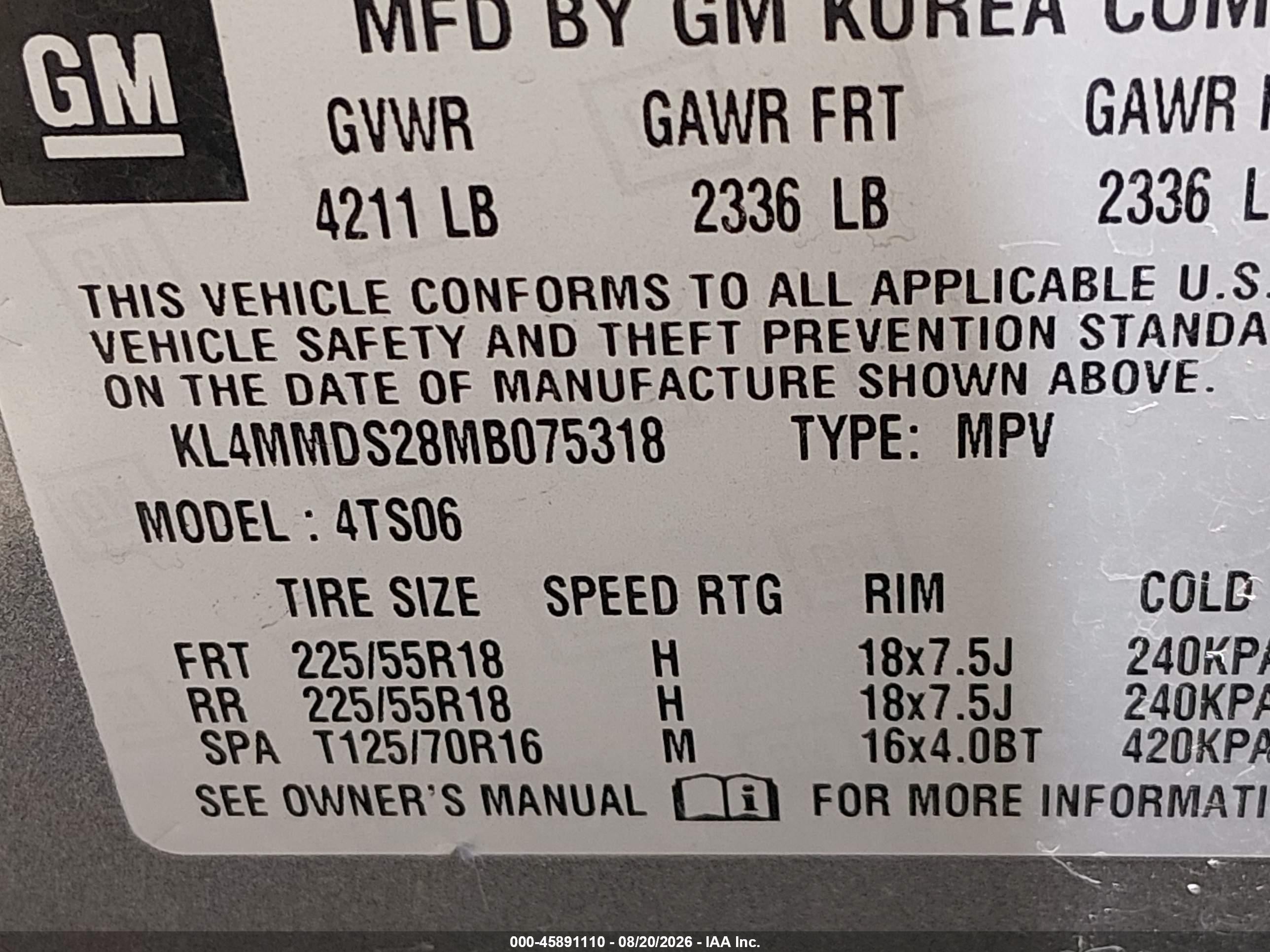2021 Buick Encore Gx Fwd Select Gray vin: KL4MMDS28MB075318