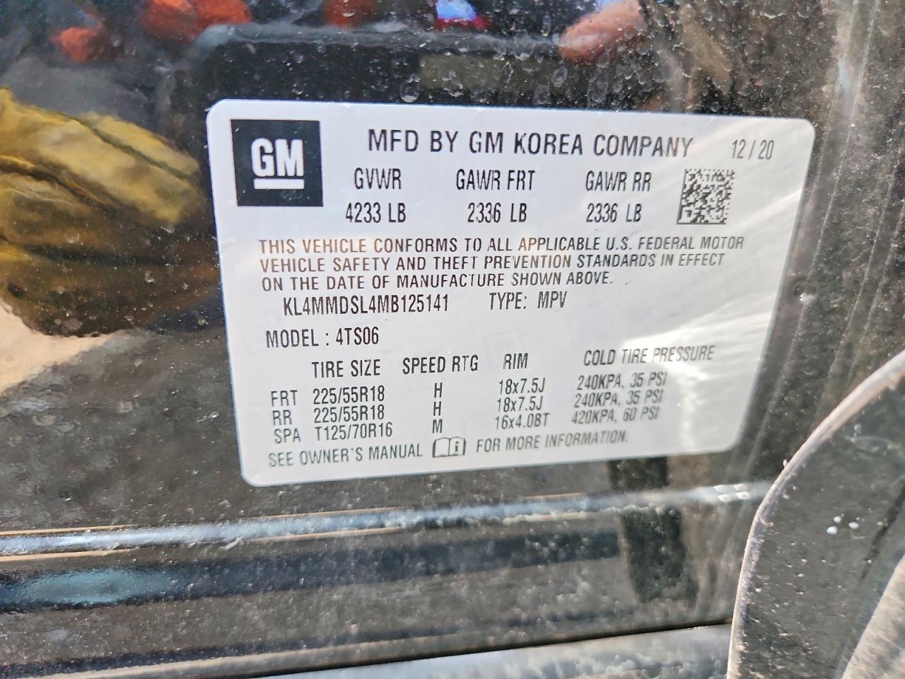 2021 Buick Encore Gx Select Black vin: KL4MMDSL4MB125141