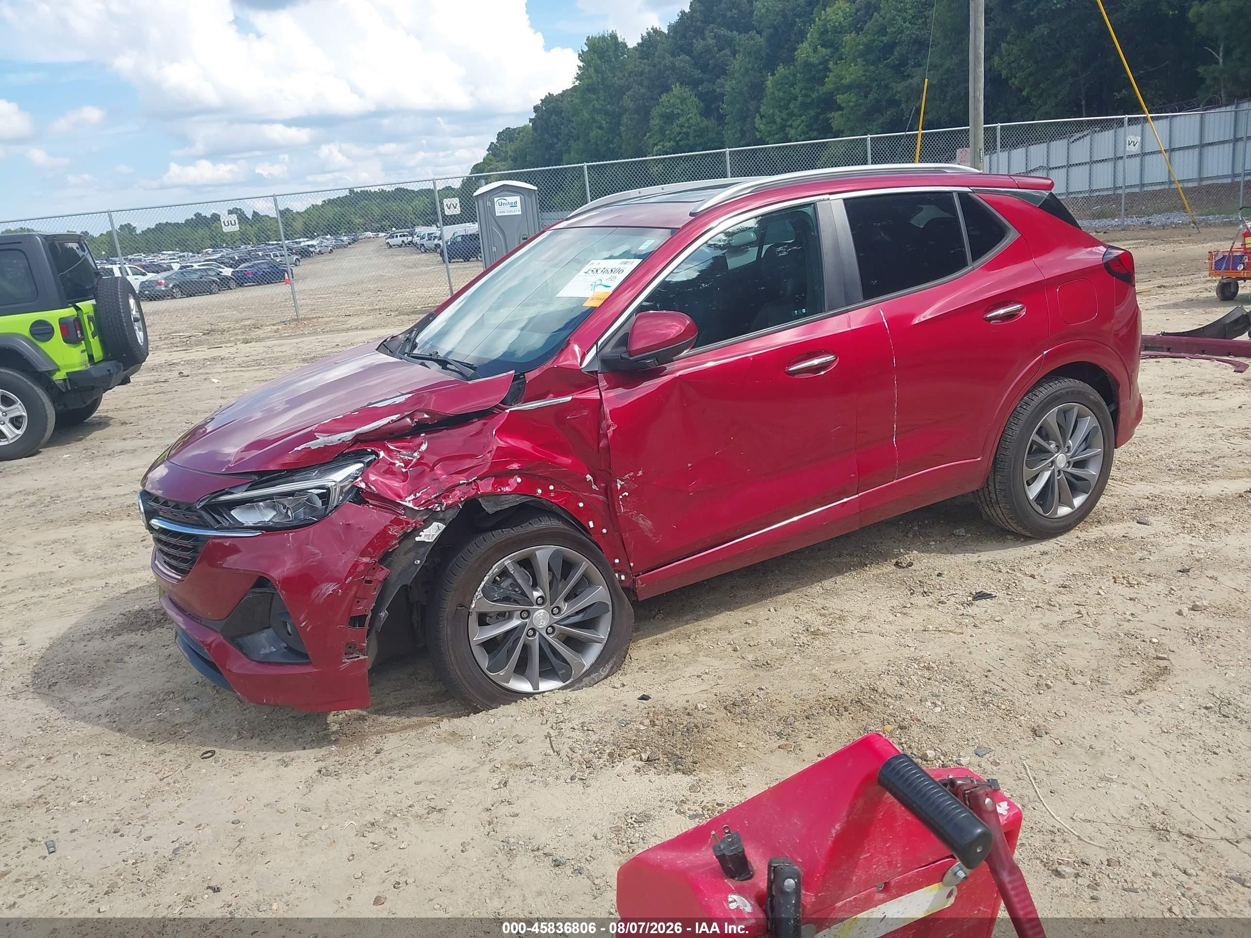 2021 Buick Encore Gx Fwd Select Красный vin: KL4MMDSL5MB060042