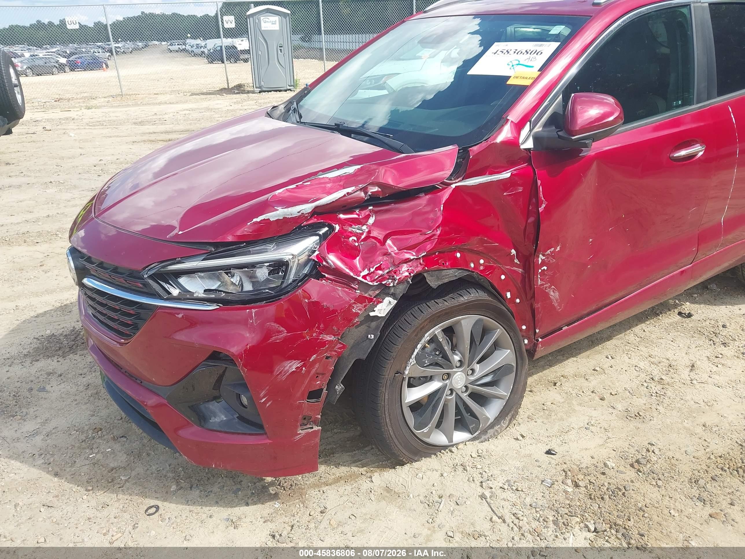 2021 Buick Encore Gx Fwd Select Красный vin: KL4MMDSL5MB060042