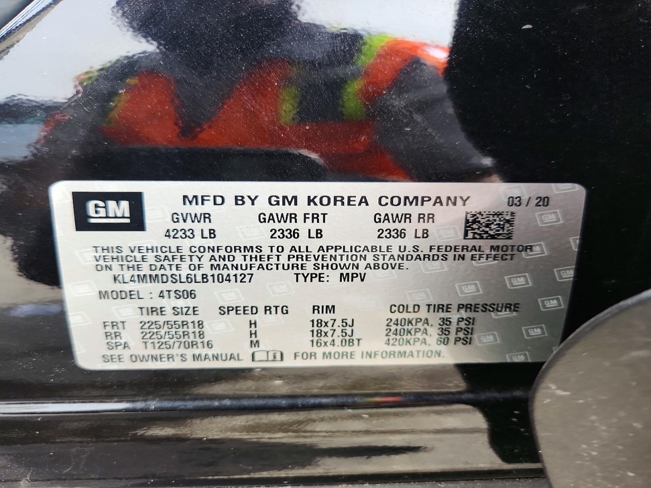 2020 Buick Encore Gx Select Black vin: KL4MMDSL6LB104127