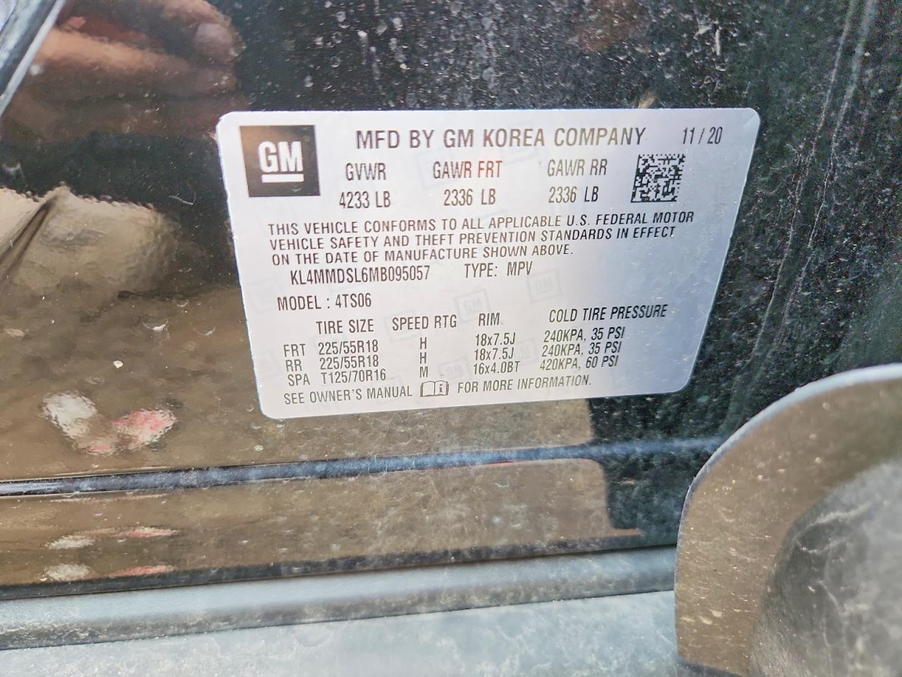 2021 Buick Encore Gx Select Black vin: KL4MMDSL6MB095057