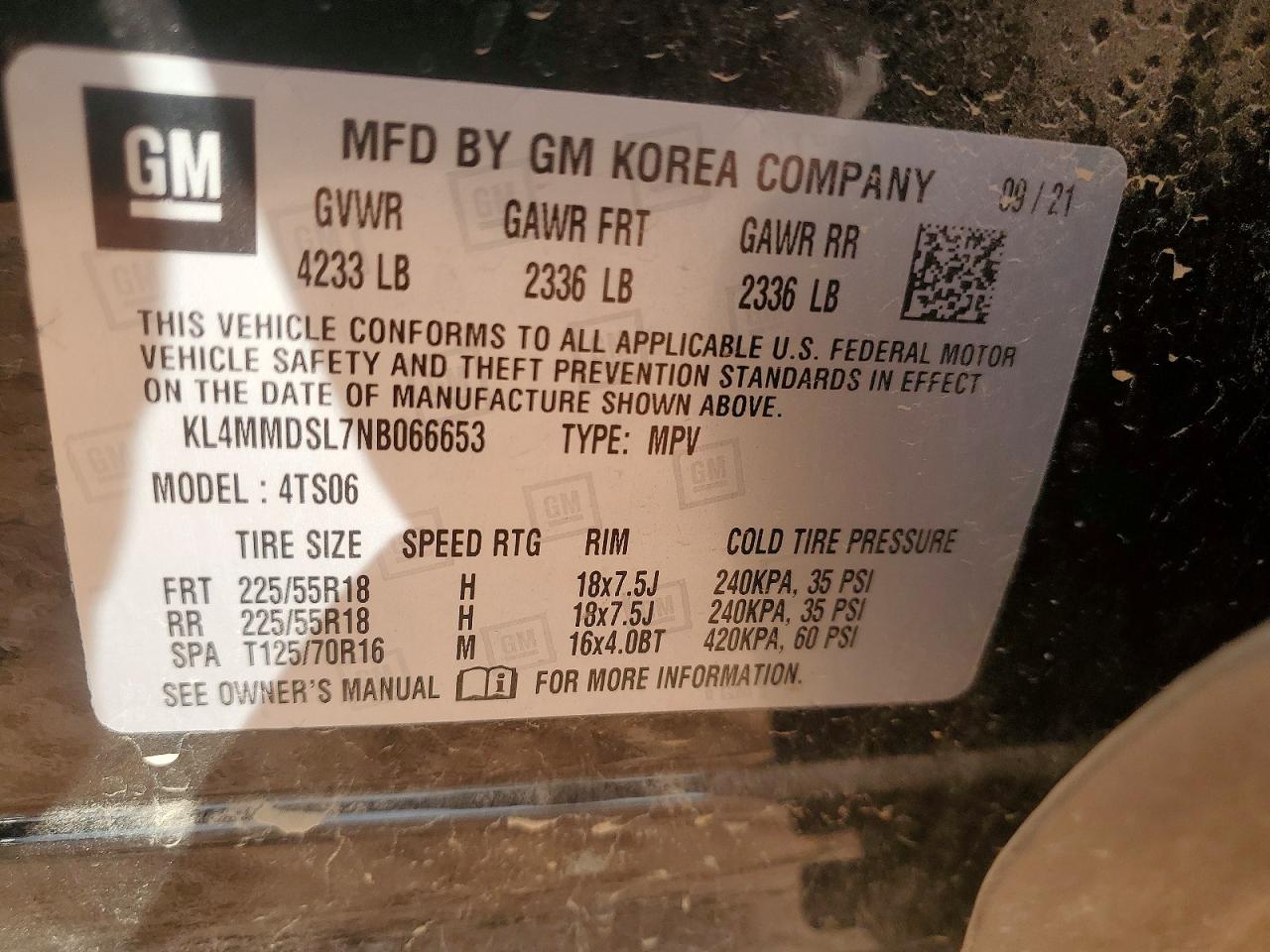 2022 Buick Encore Gx Select Black vin: KL4MMDSL7NB066653