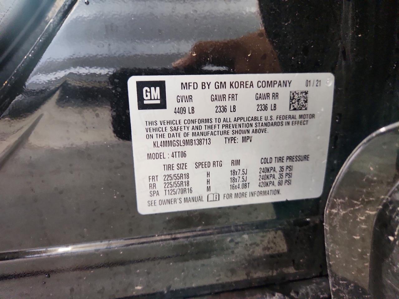 2021 Buick Encore Gx Essence Black vin: KL4MMGSL9MB138713