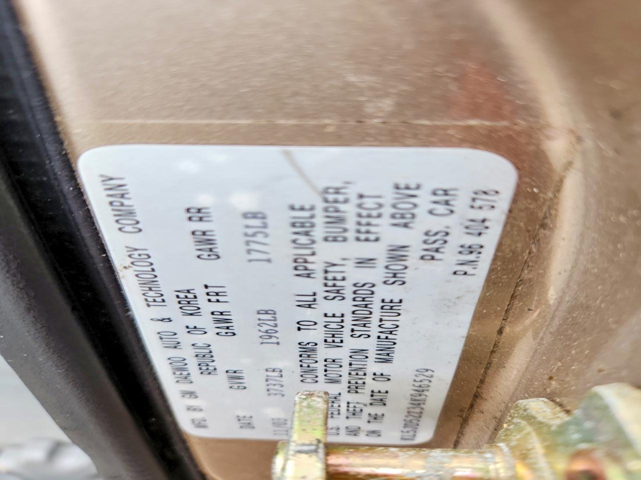 2004 Suzuki Forenza S Tan vin: KL5JD52Z34K946529
