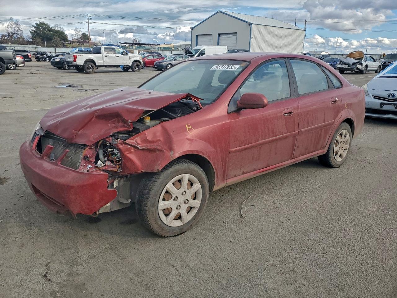2004 Suzuki Forenza S Red vin: KL5JD52Z44K955241