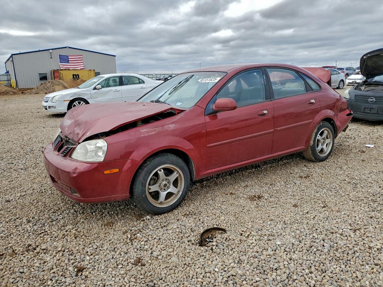 2004 Suzuki Forenza S Maroon vin: KL5JD52Z74K943620