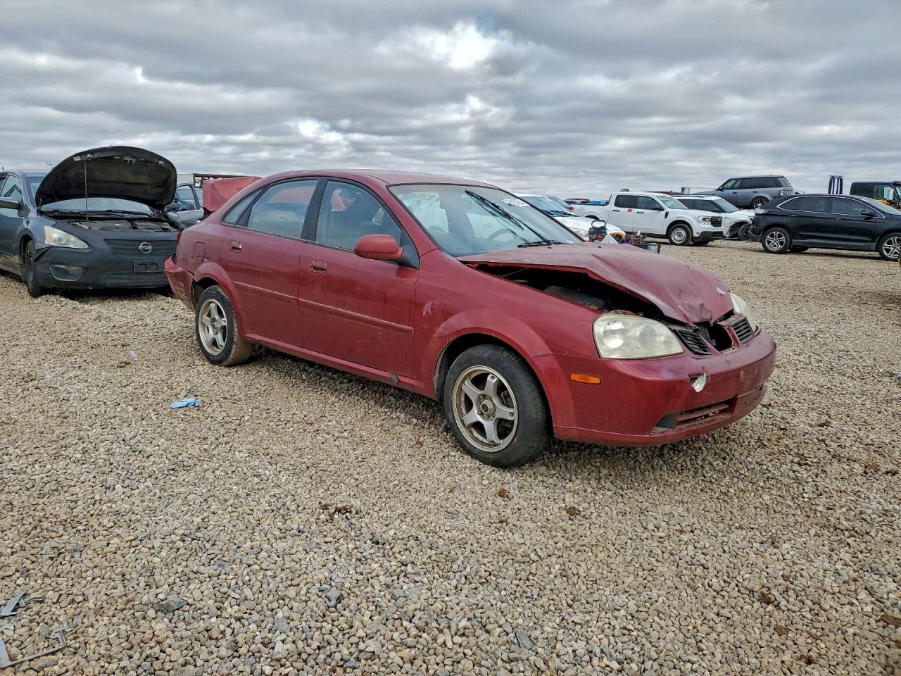 2004 Suzuki Forenza S Maroon vin: KL5JD52Z74K943620
