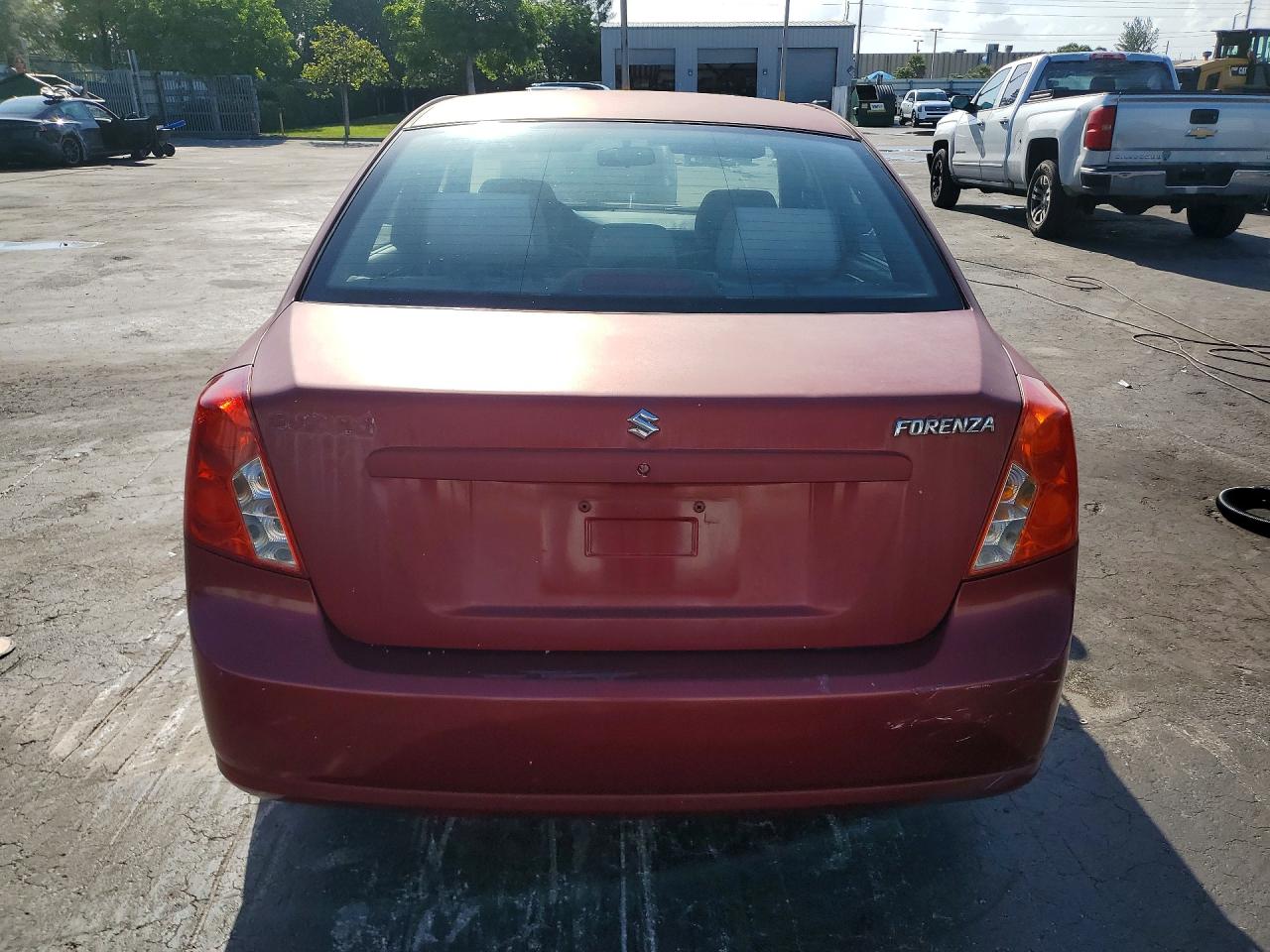 2006 Suzuki Forenza Red vin: KL5JD56Z06K424325