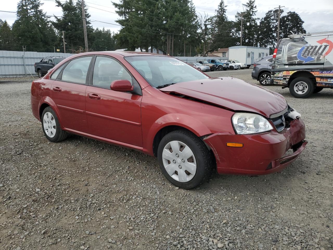 2008 Suzuki Forenza Base Красный vin: KL5JD56Z28K929494