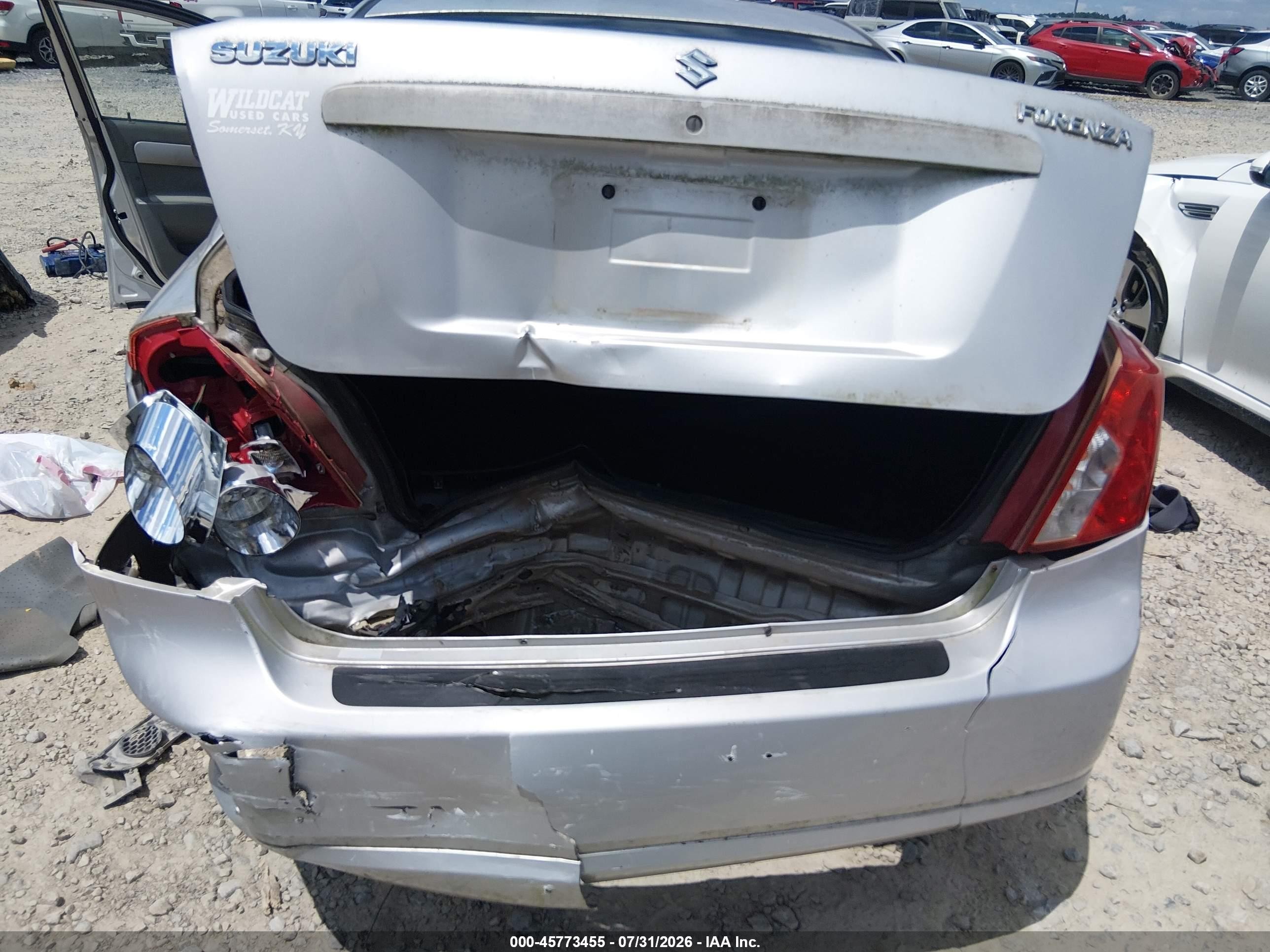 2007 Suzuki Forenza Abs/convenience Gray vin: KL5JD56Z37K633110