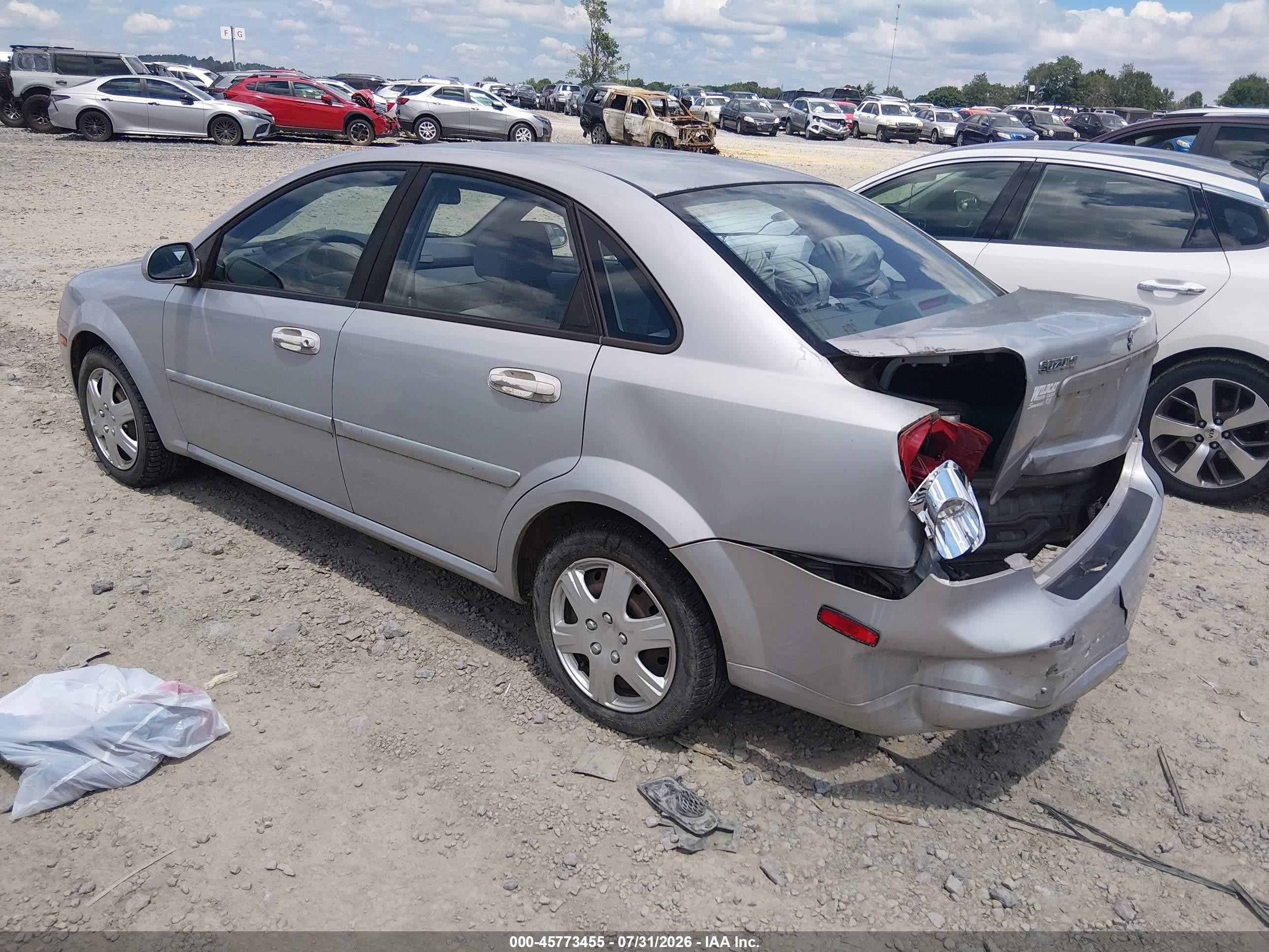 2007 Suzuki Forenza Abs/convenience Gray vin: KL5JD56Z37K633110